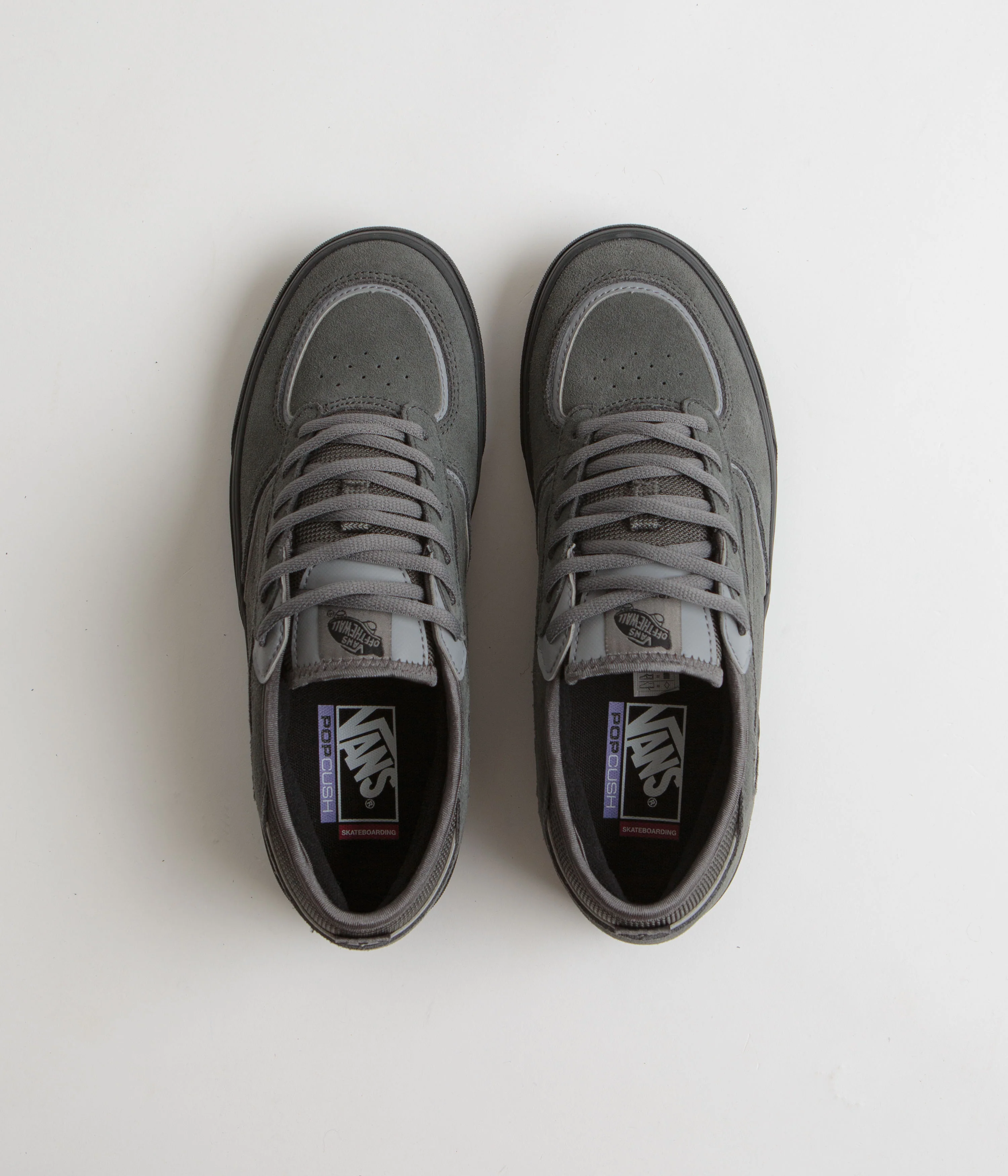 Vans Skate Rowley Shoes - Suede Charcoal / Black - Image 7