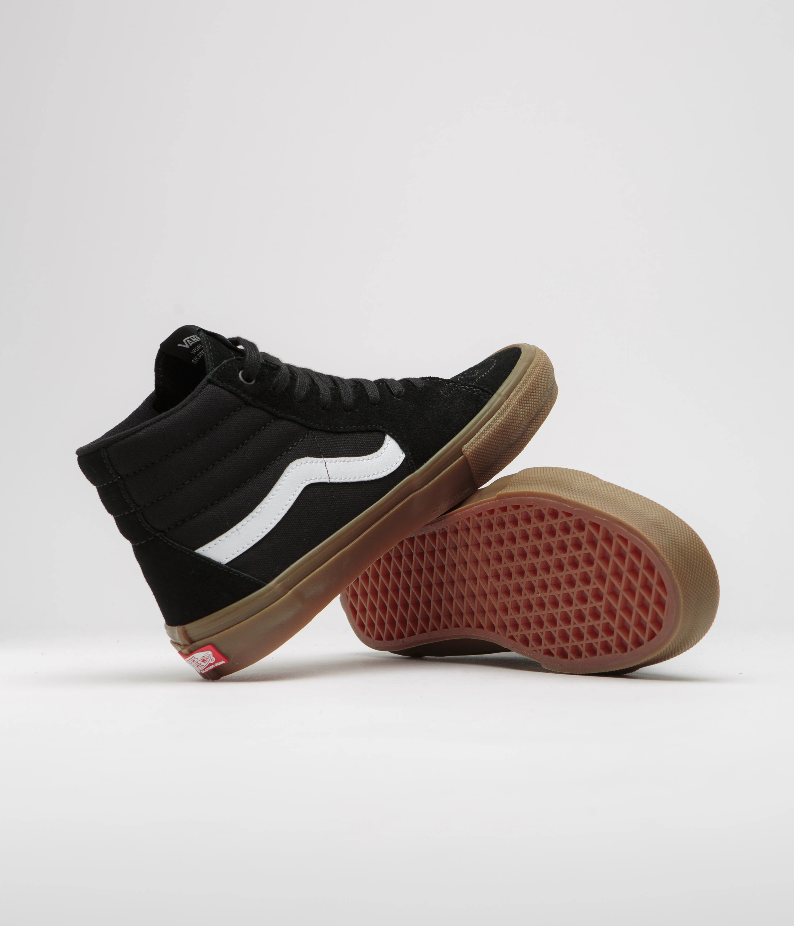 Vans Skate SK8-Hi Shoes - Black / Gum - Image 5