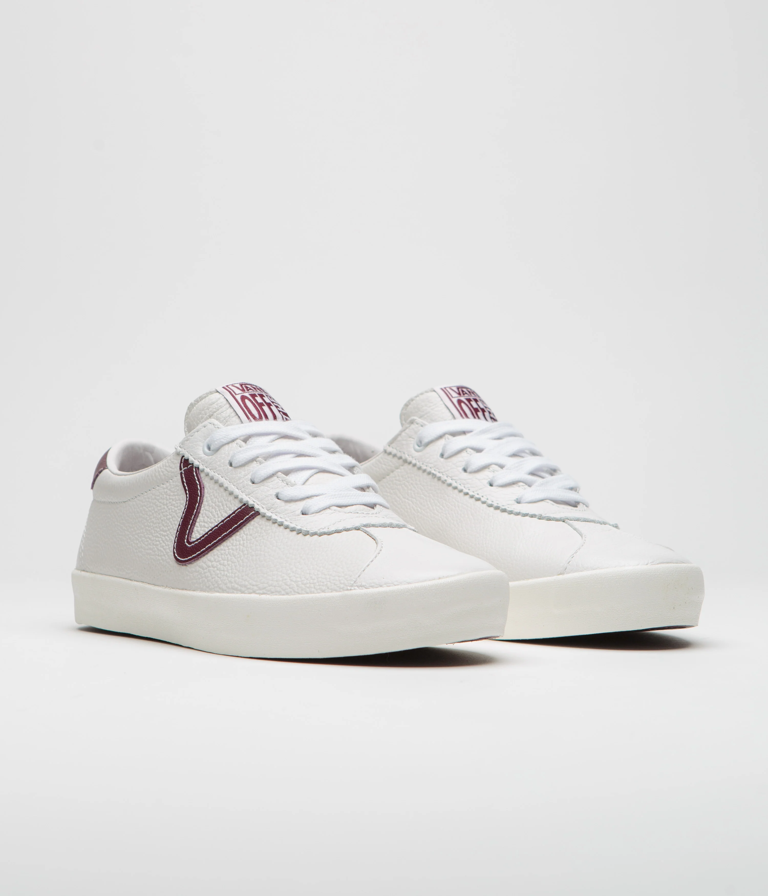 Vans Skate Sport Shoes - (Benny Urban) Marshmallow / Burgundy - Image 2