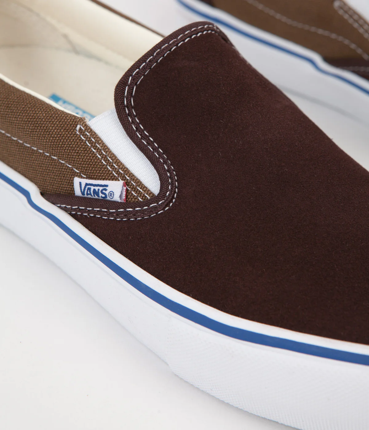 Vans Slip On Pro Two Tone Shoes - Coffee Bean / Teak - Image 3