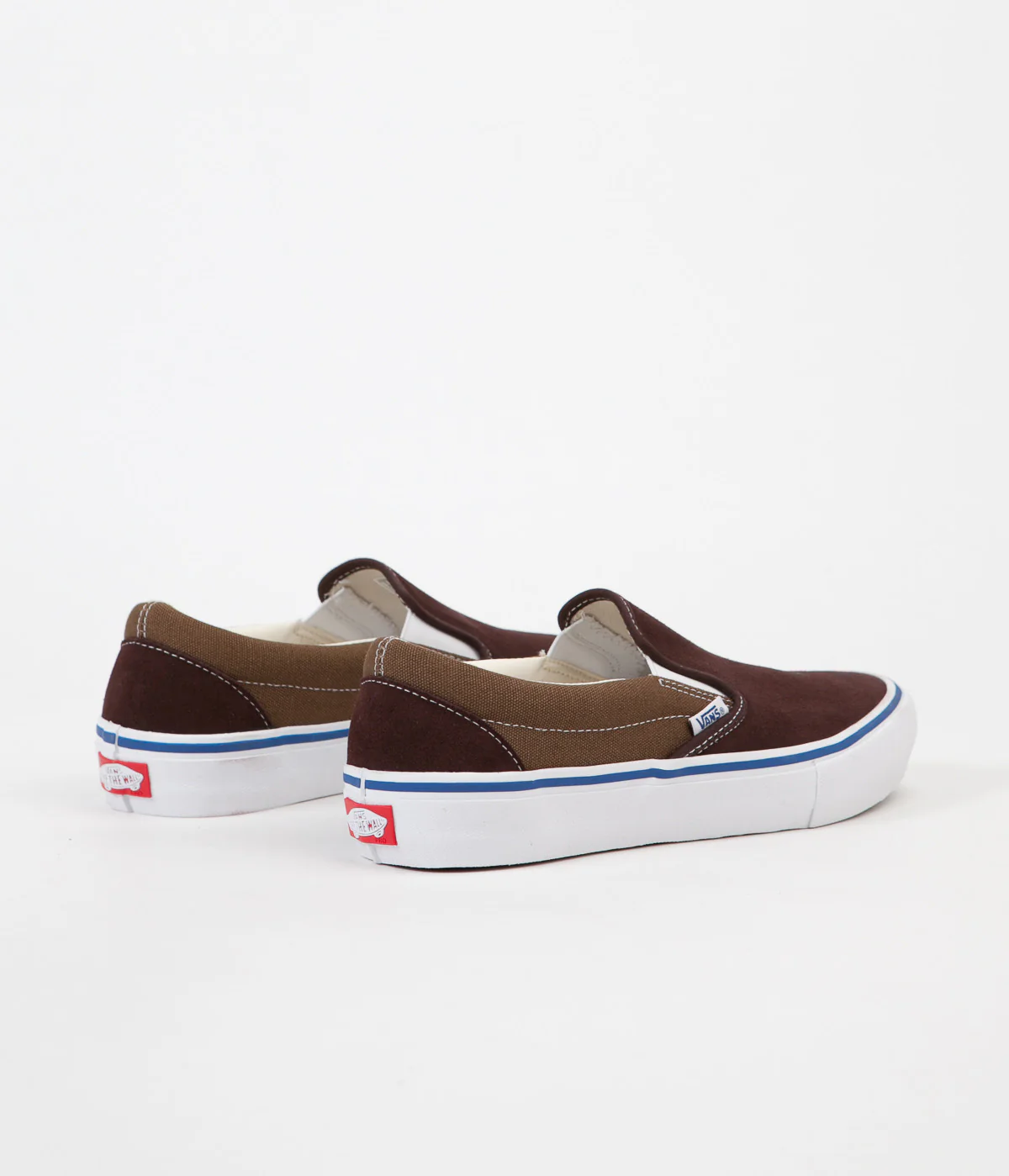 Vans Slip On Pro Two Tone Shoes - Coffee Bean / Teak - Image 4