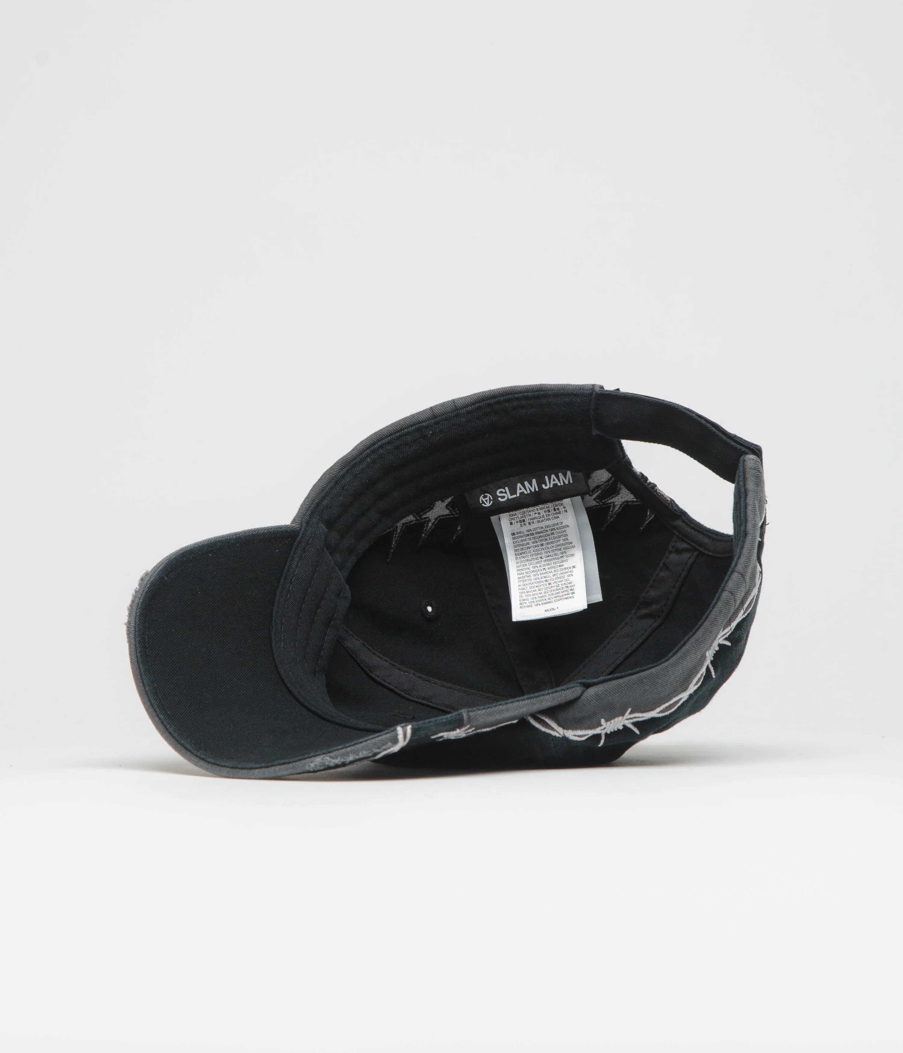 Vans x SlamJam AOD Barbed Wire Cap - Washed Black - Image 4