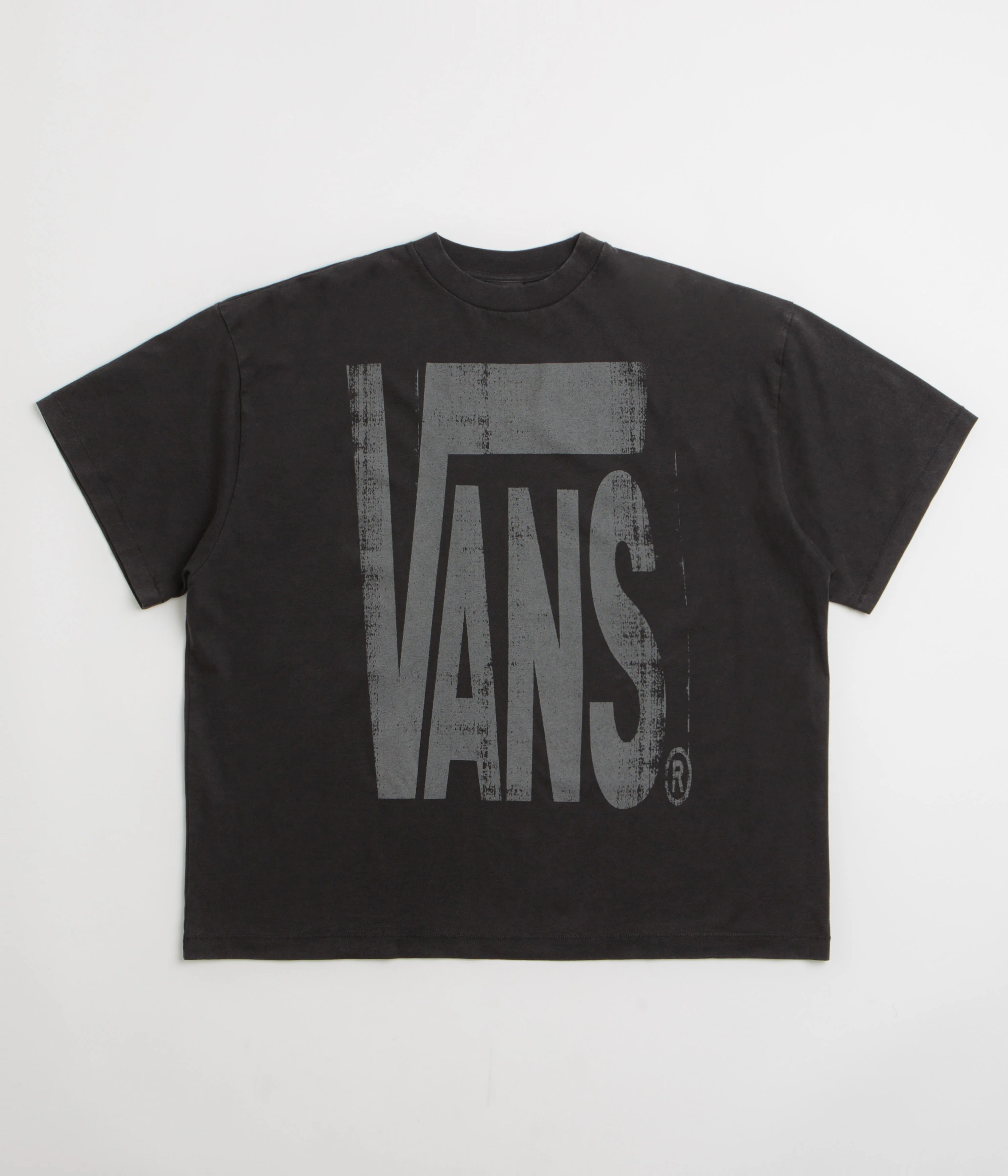 Vans x SlamJam AOD Brushed Logo T-Shirt - Washed Black