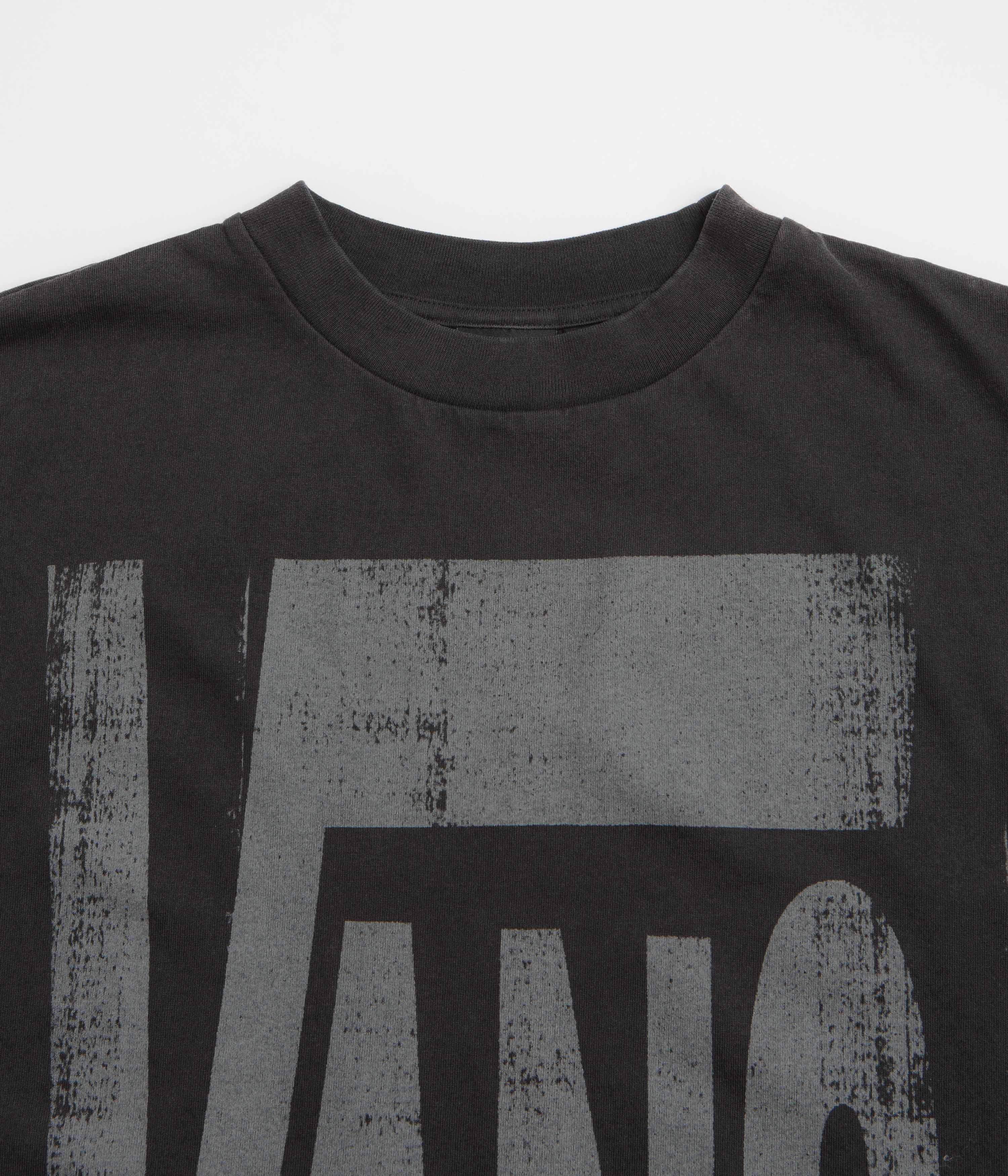 Vans x SlamJam AOD Brushed Logo T-Shirt - Washed Black - Image 3