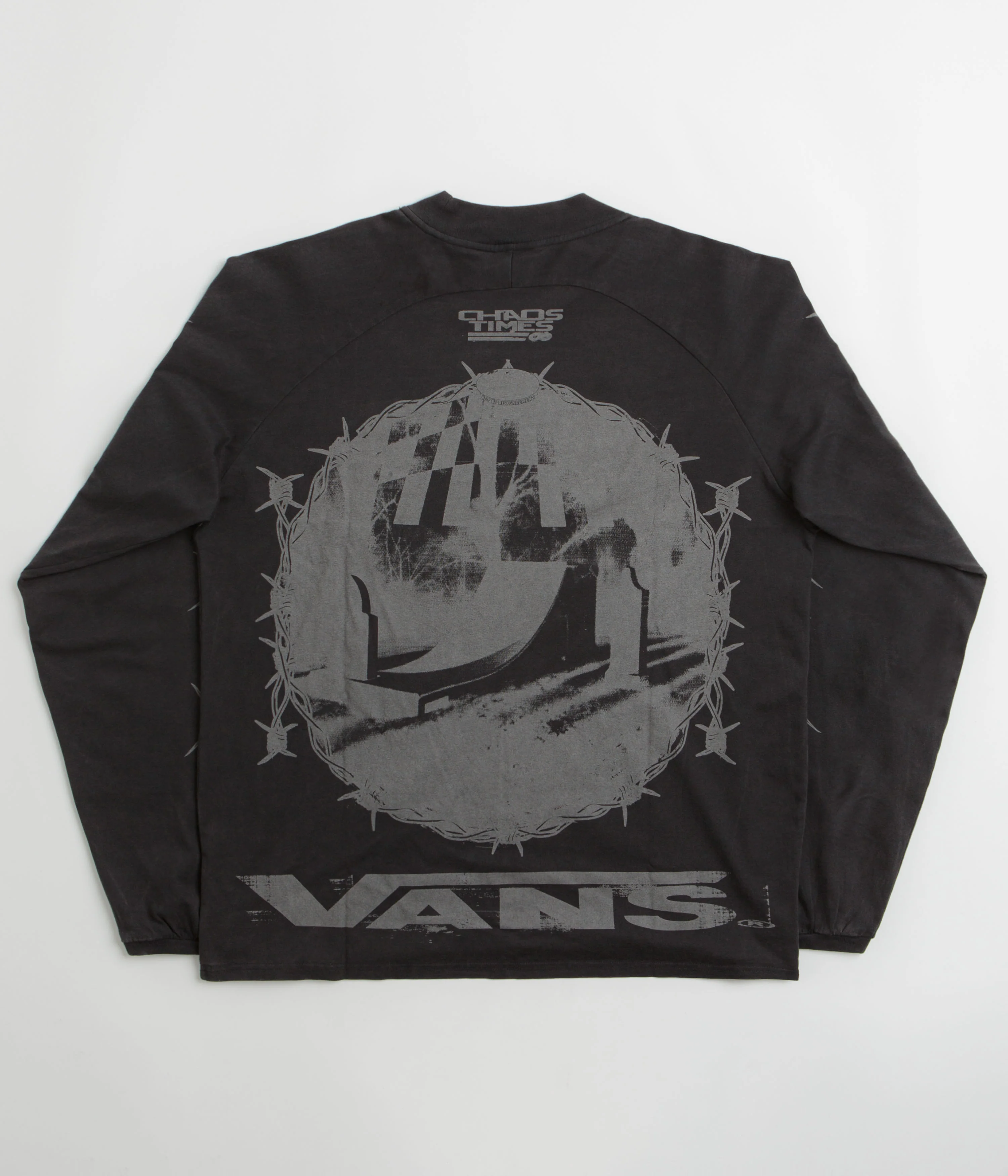 Vans x SlamJam AOD Hazard Long Sleeve T-Shirt - Black - Image 2