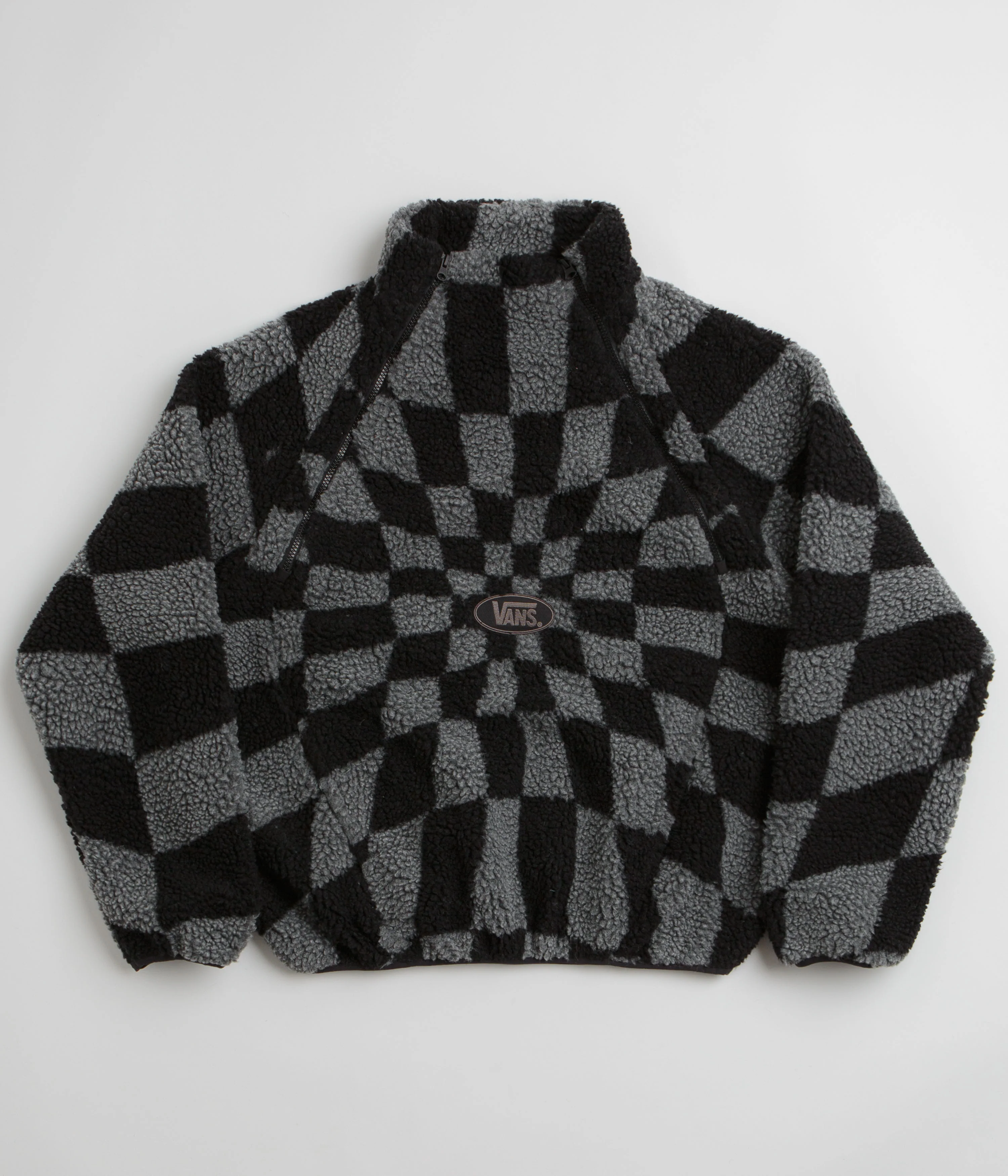 Vans x SlamJam AOD Relief Check Pullover Fleece - Smoked Pearl
