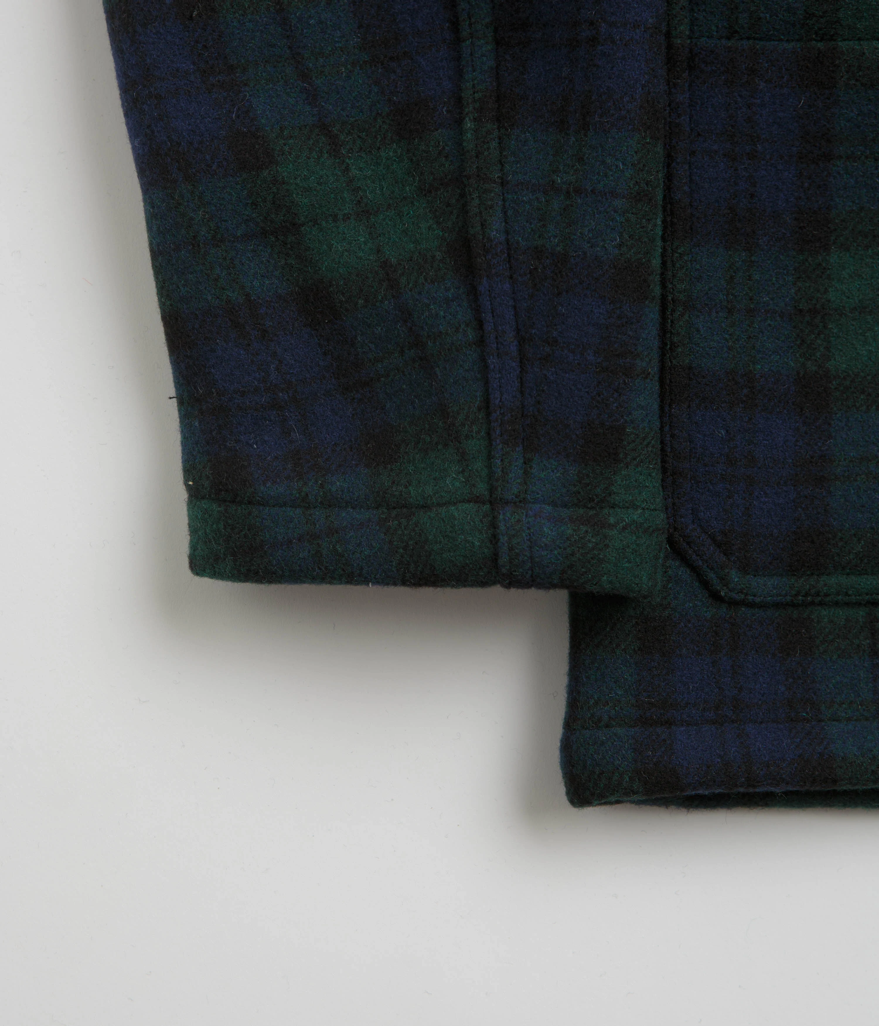Vetra No.4 Melton Workwear Jacket - Blackwatch - Image 3