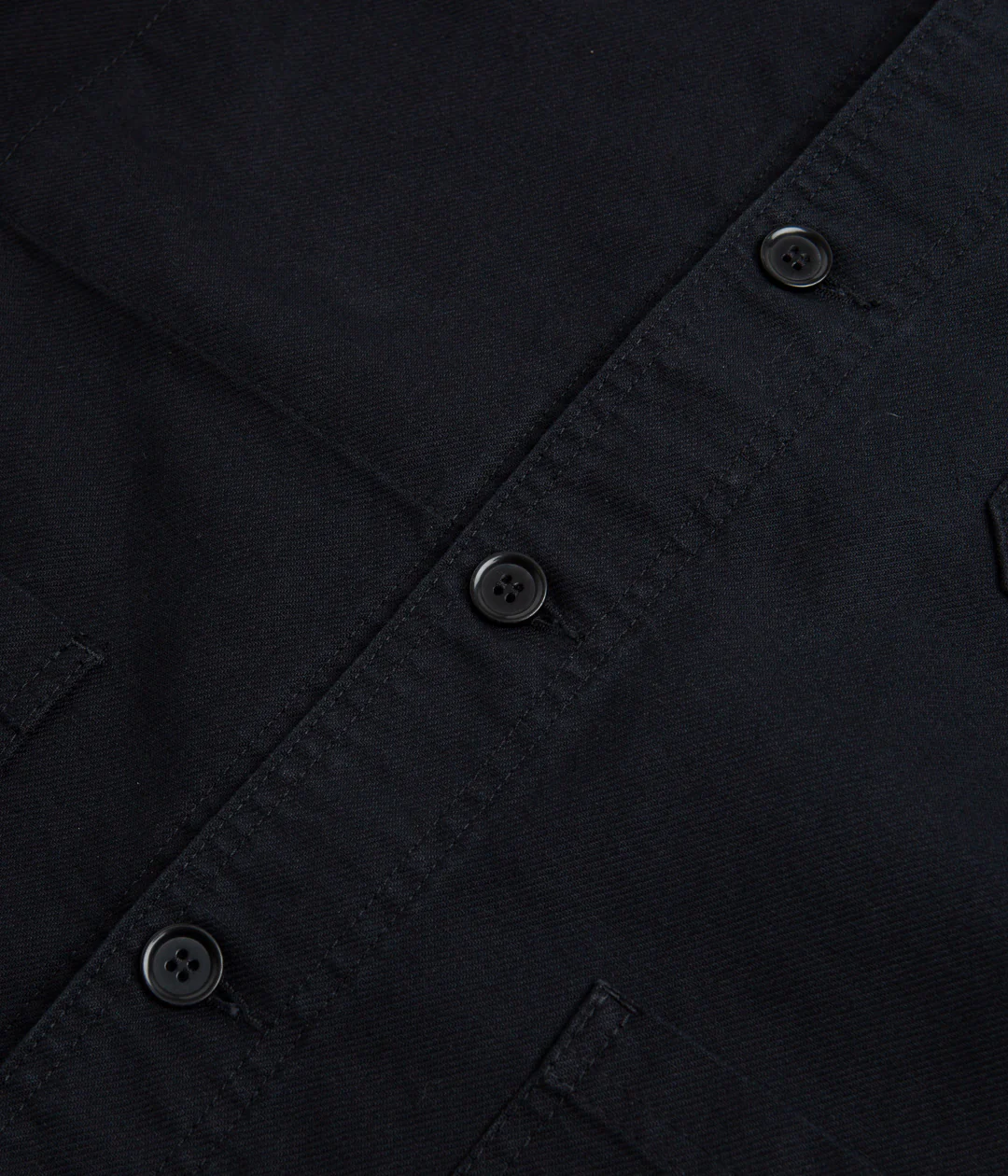 Vetra No.4 Organic Workwear Jacket - Washed Black - Image 3