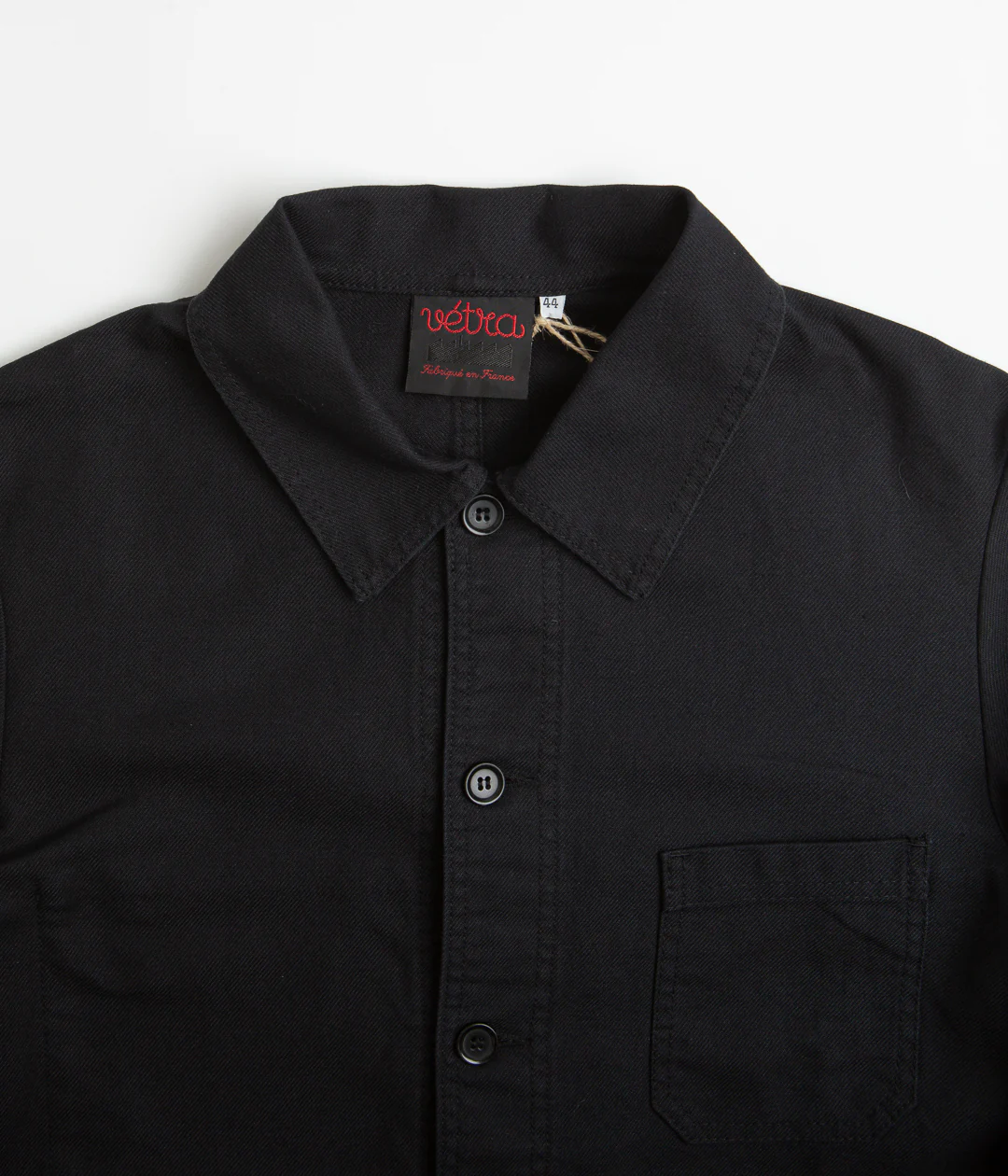 Vetra No.4 Organic Workwear Jacket - Washed Black - Image 4