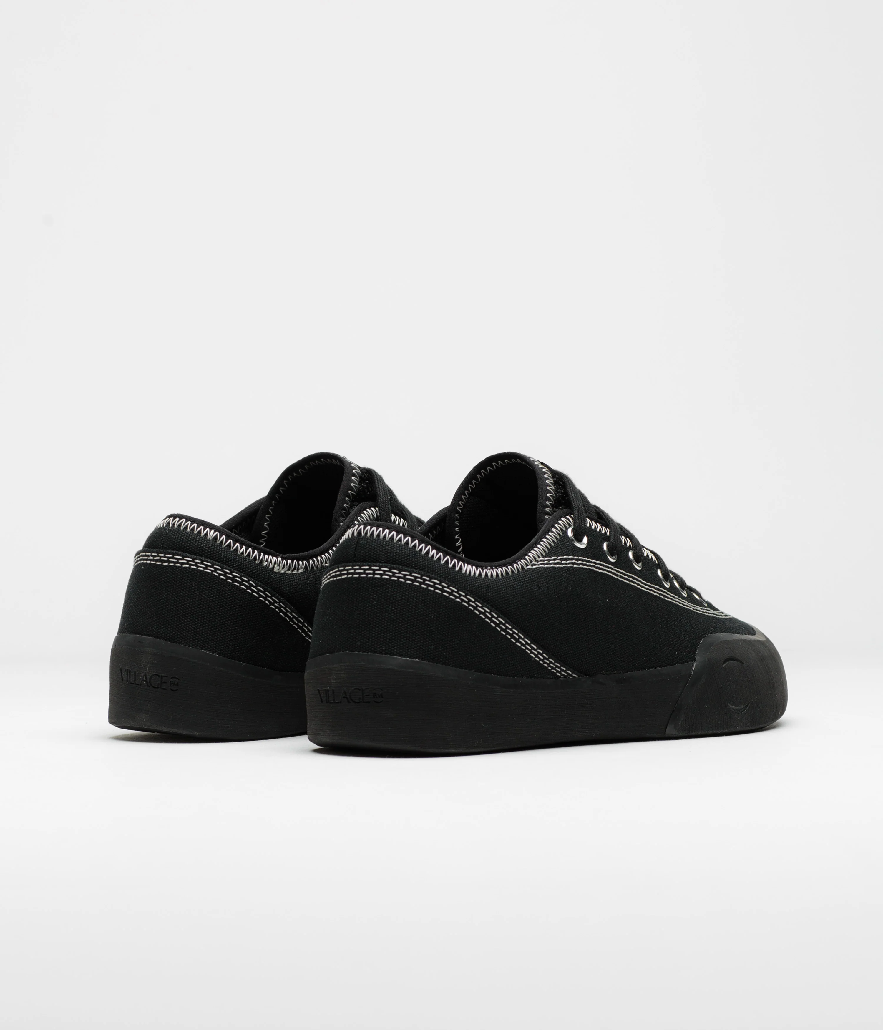 Village PM 1.30 PM Canvas Shoes - Black / Natural Black - Image 4