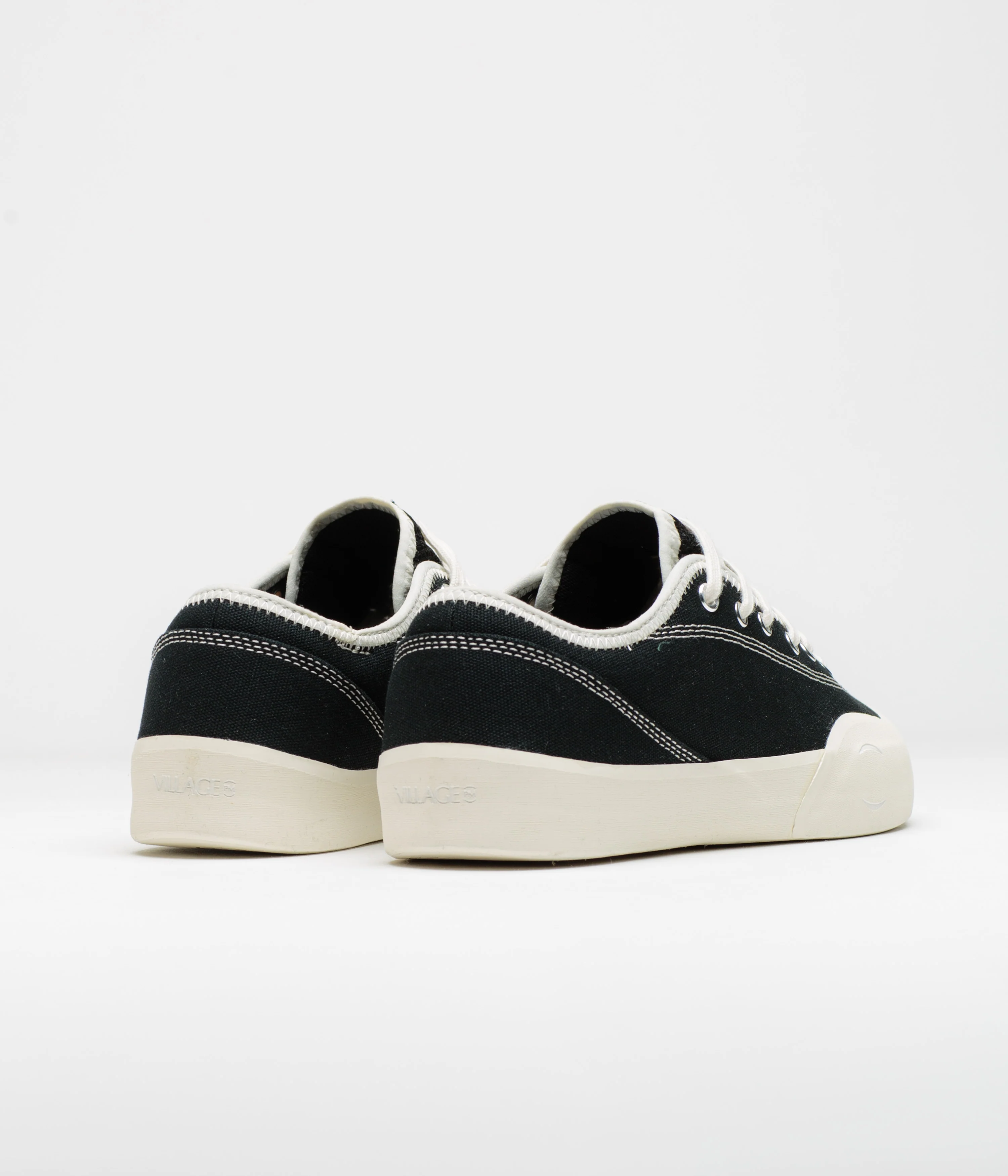 Village PM 1.30 PM Canvas Shoes - Black / Whisper White - Image 4