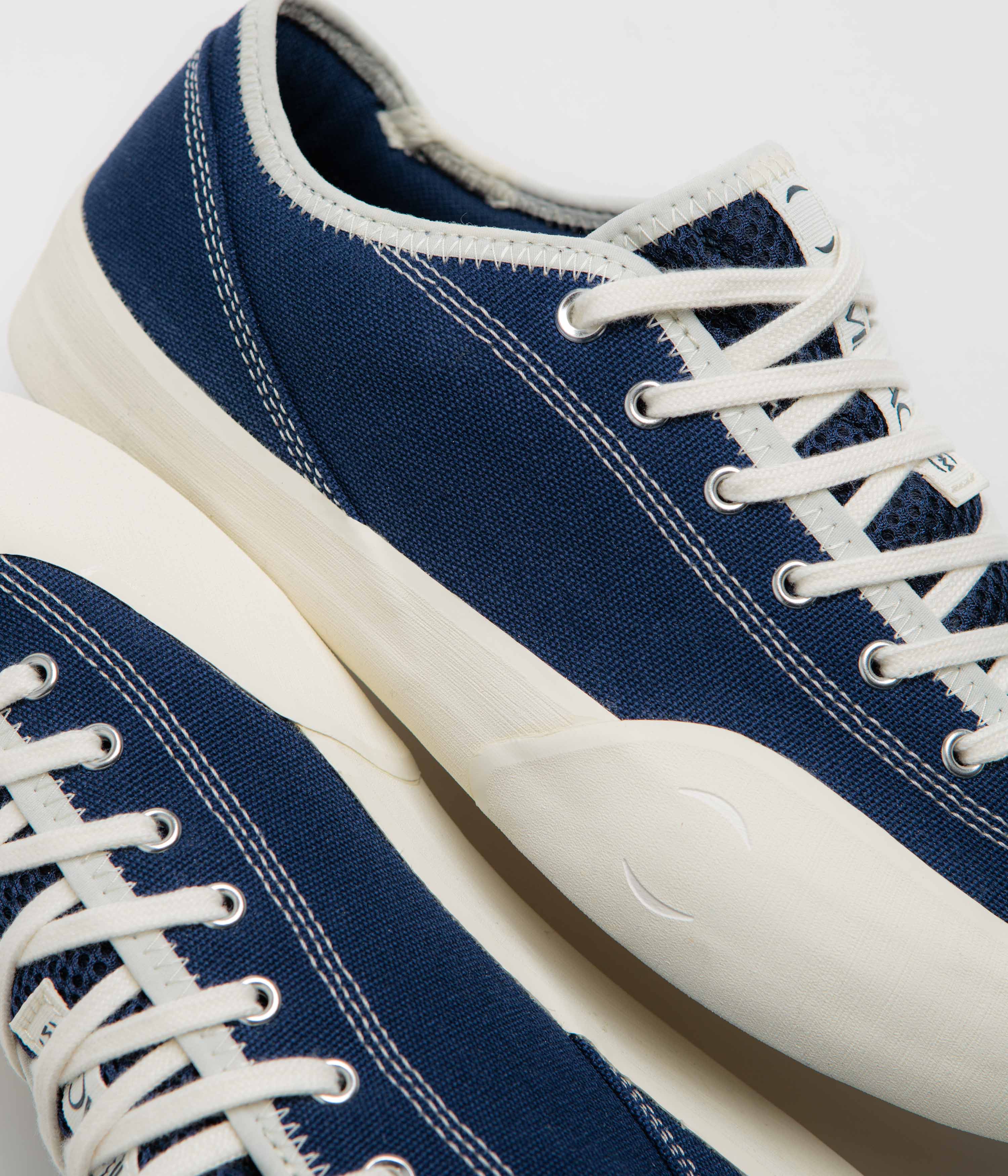 Village PM 1.30 PM Canvas Shoes - Navy / Whisper White - Image 3