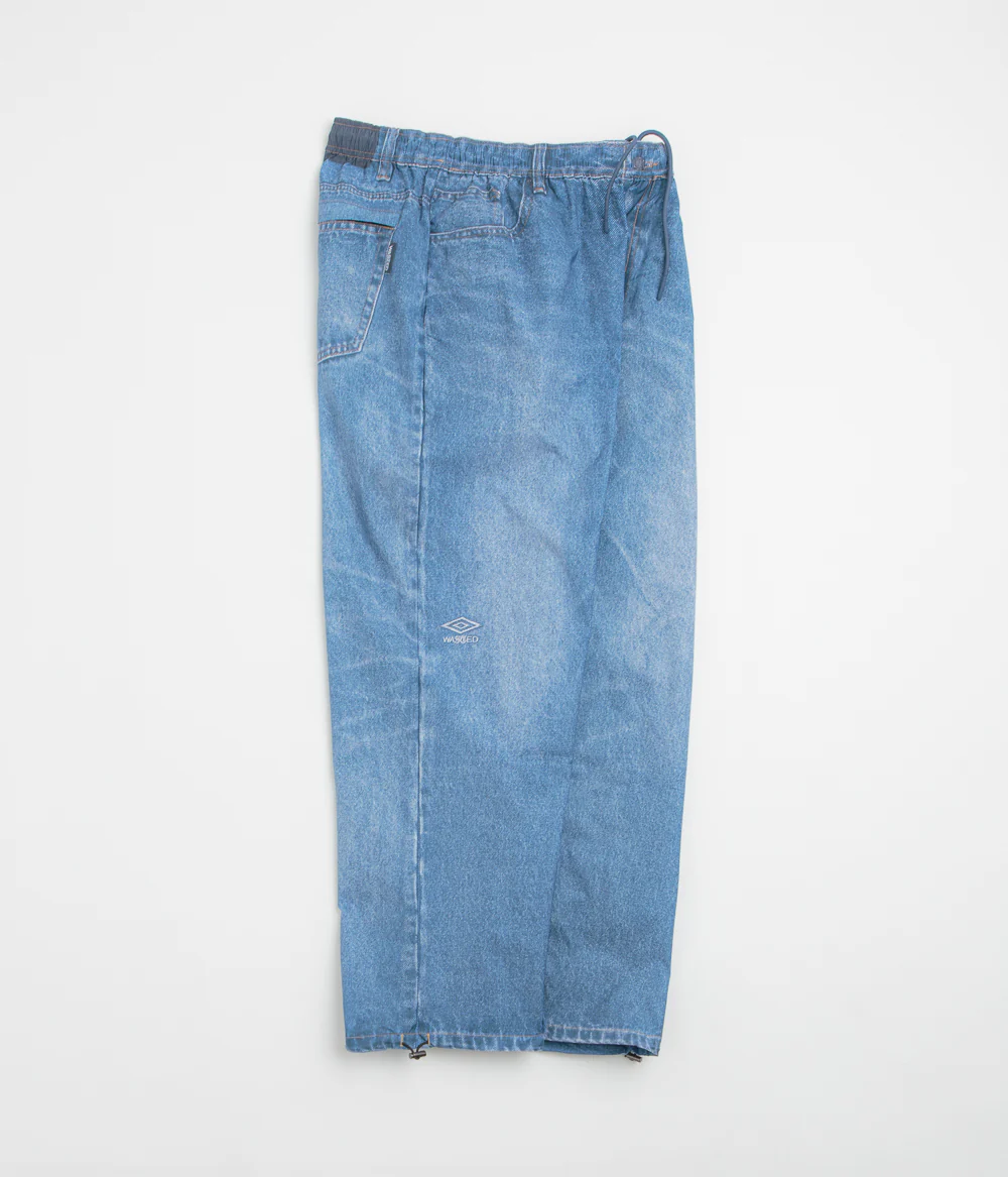 Wasted Paris x Umbro Trompe L'Oeil Overpants - Washed Blue - Image 2
