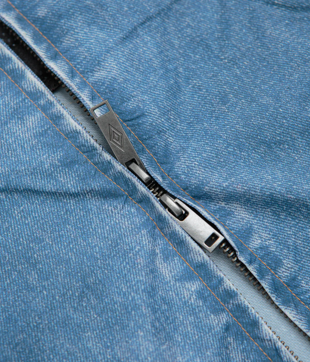 Wasted Paris x Umbro Trompe L'Oeil Windbreaker Jacket - Washed Blue - Image 7