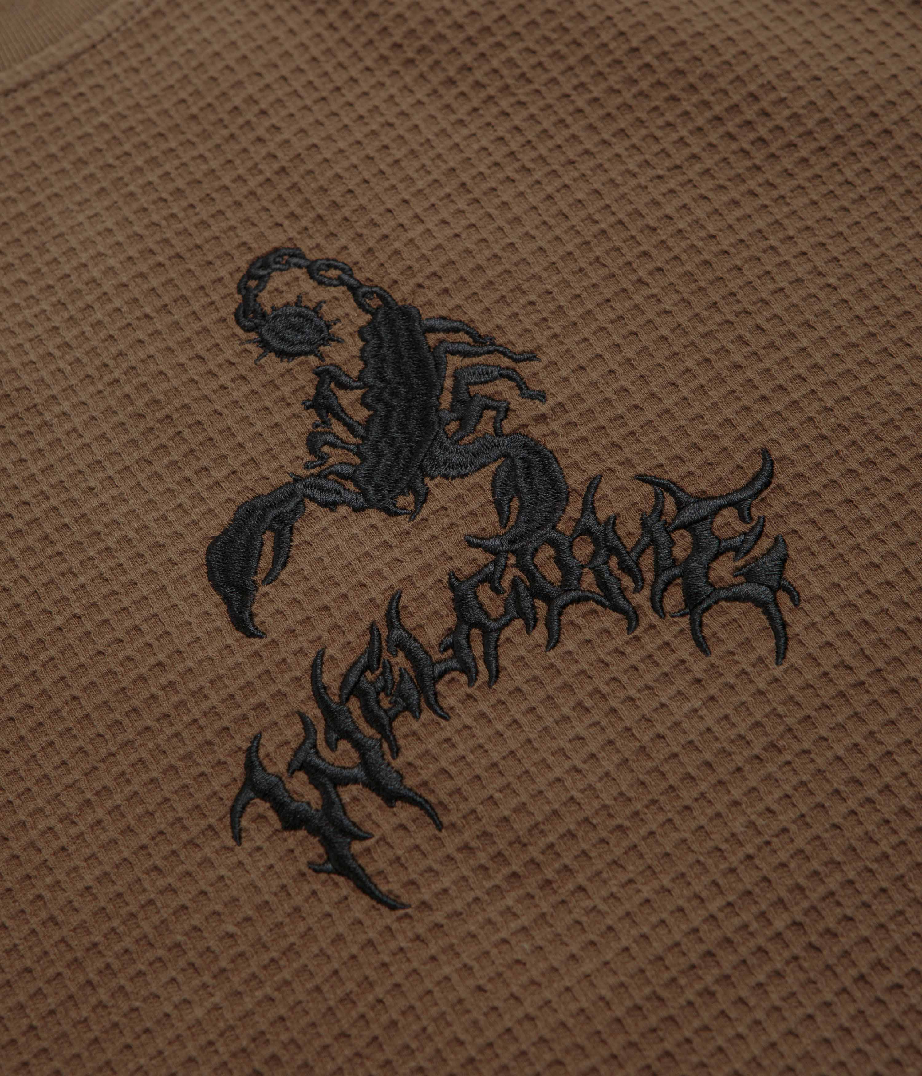 Welcome Stinger Waffle T-Shirt - Dark Chocolate - Image 3