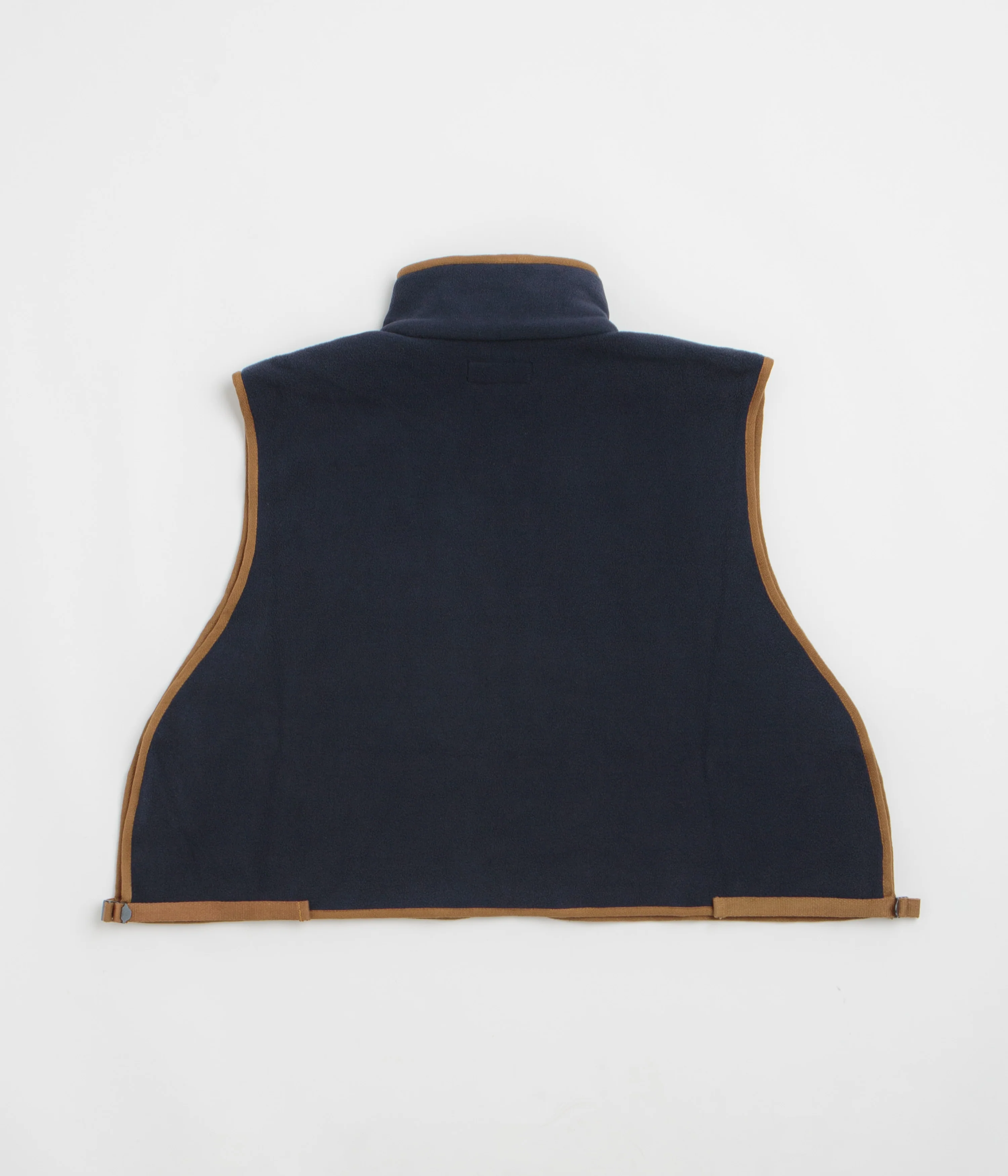 Workware Life Fleece Vest - Navy / Brown - Image 3
