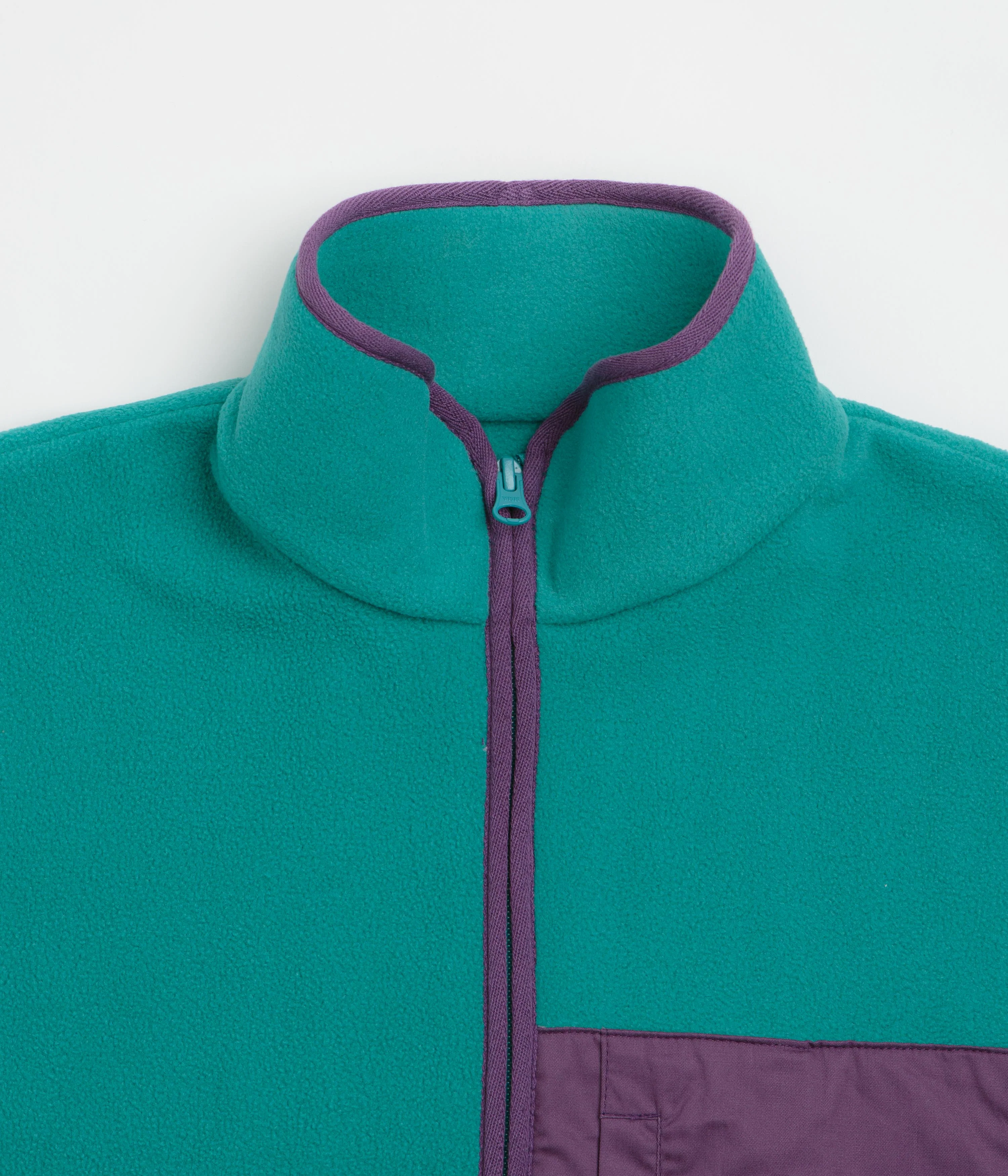 Workware Life Fleece Vest - Turquoise / Purple - Image 4