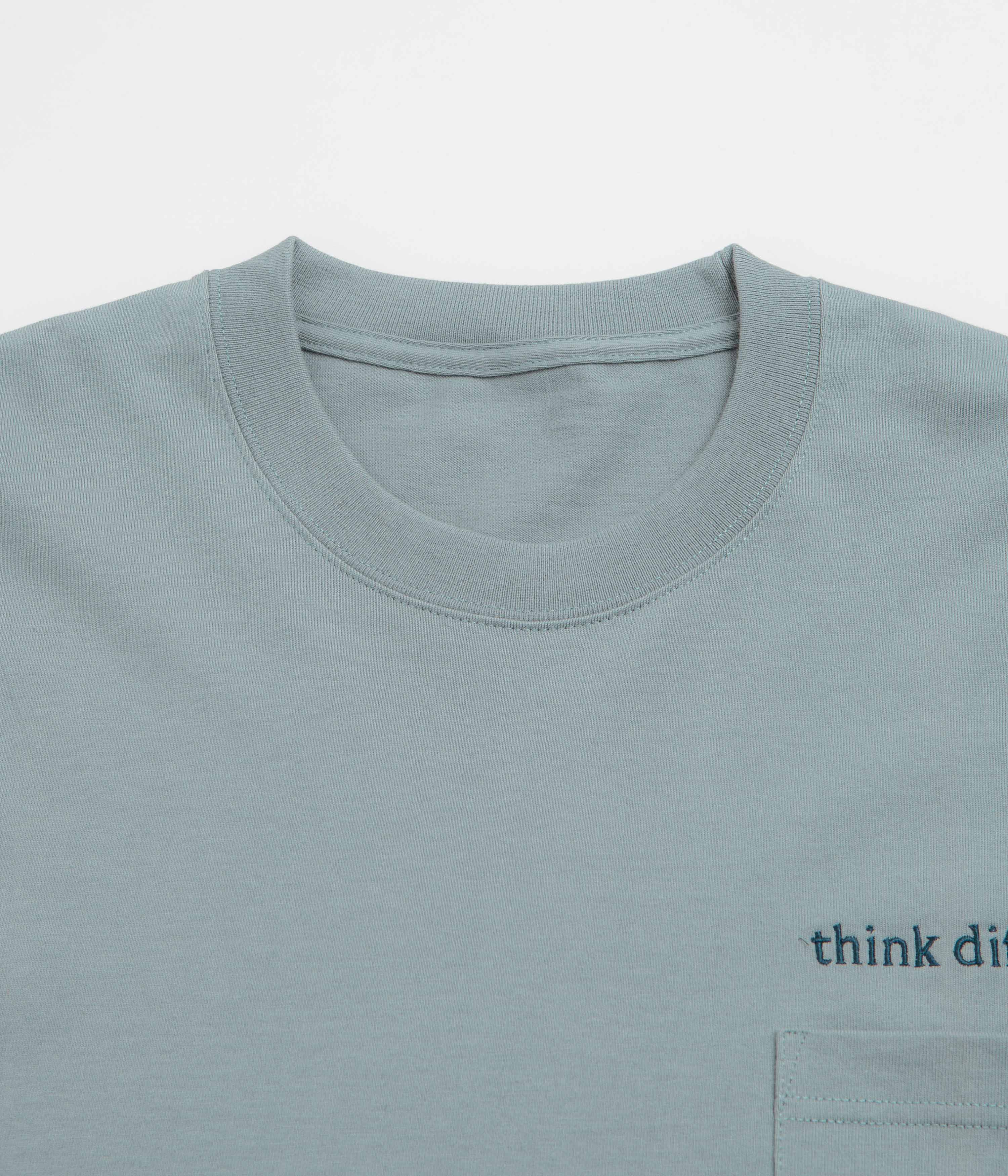 Workware Think Different Heavyweight Pocket T-Shirt - Blue - Image 2