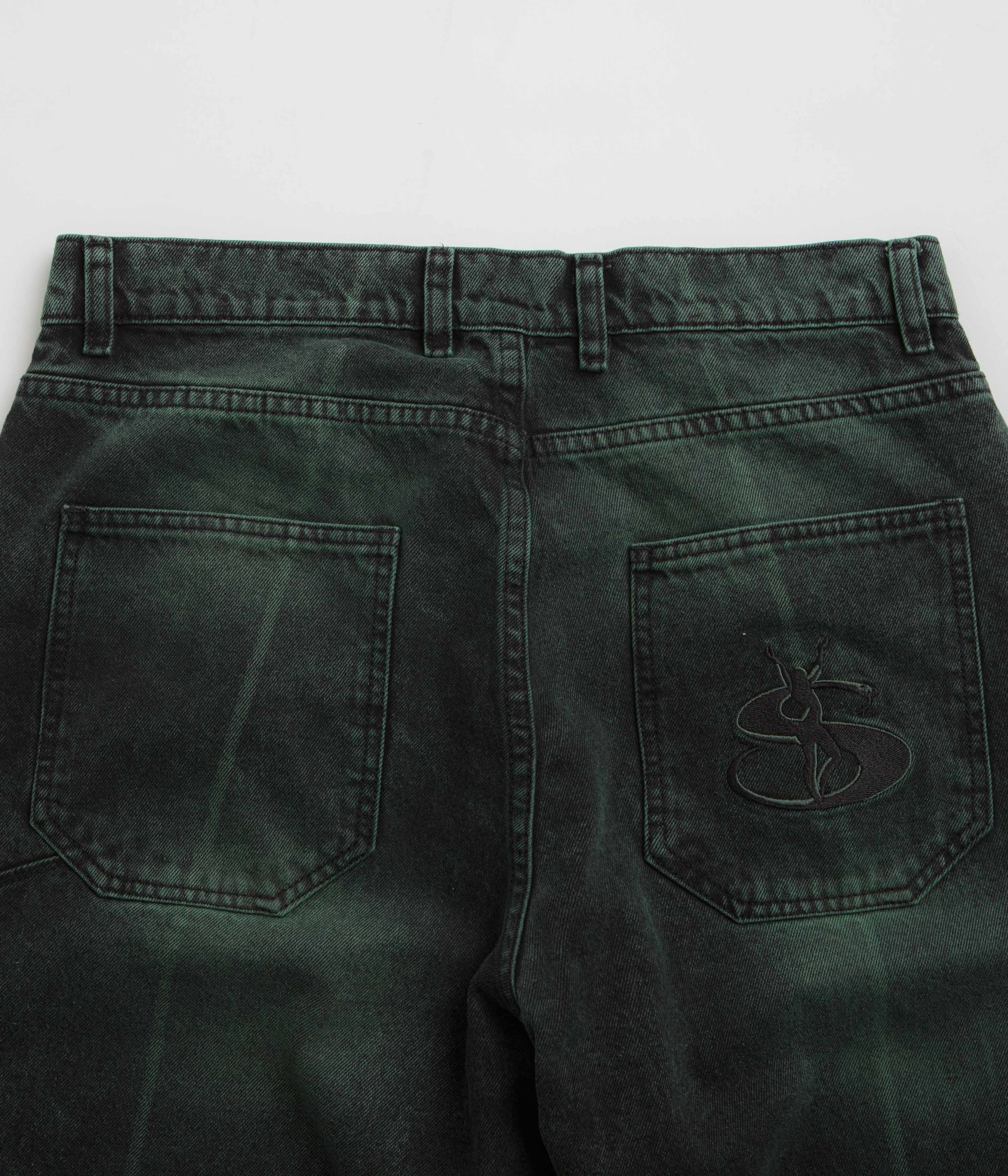 Yardsale Bleached Phantasy Jeans - Emerald - Image 6