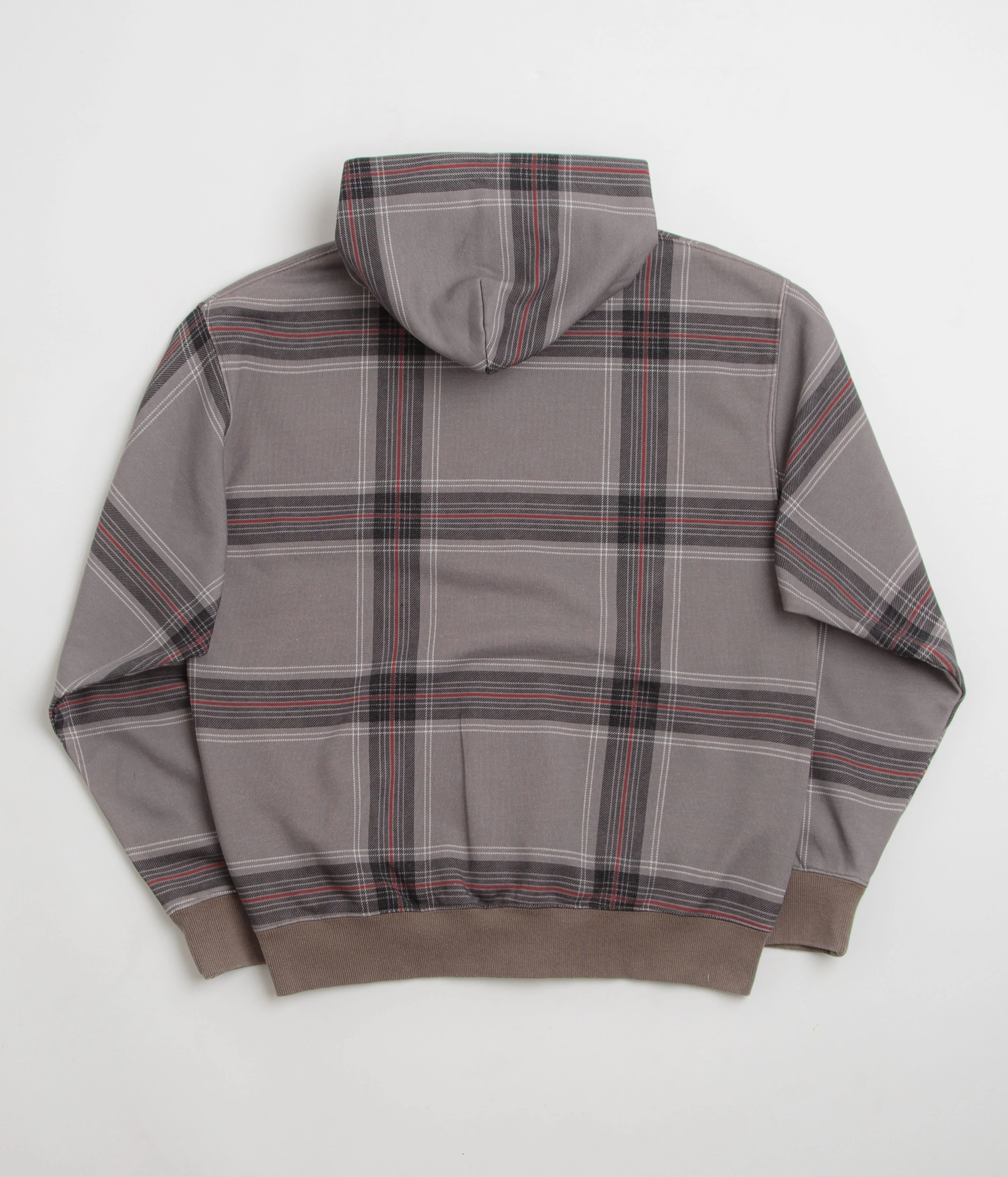 Yardsale Crib Checked Hoodie - Grey - Image 3