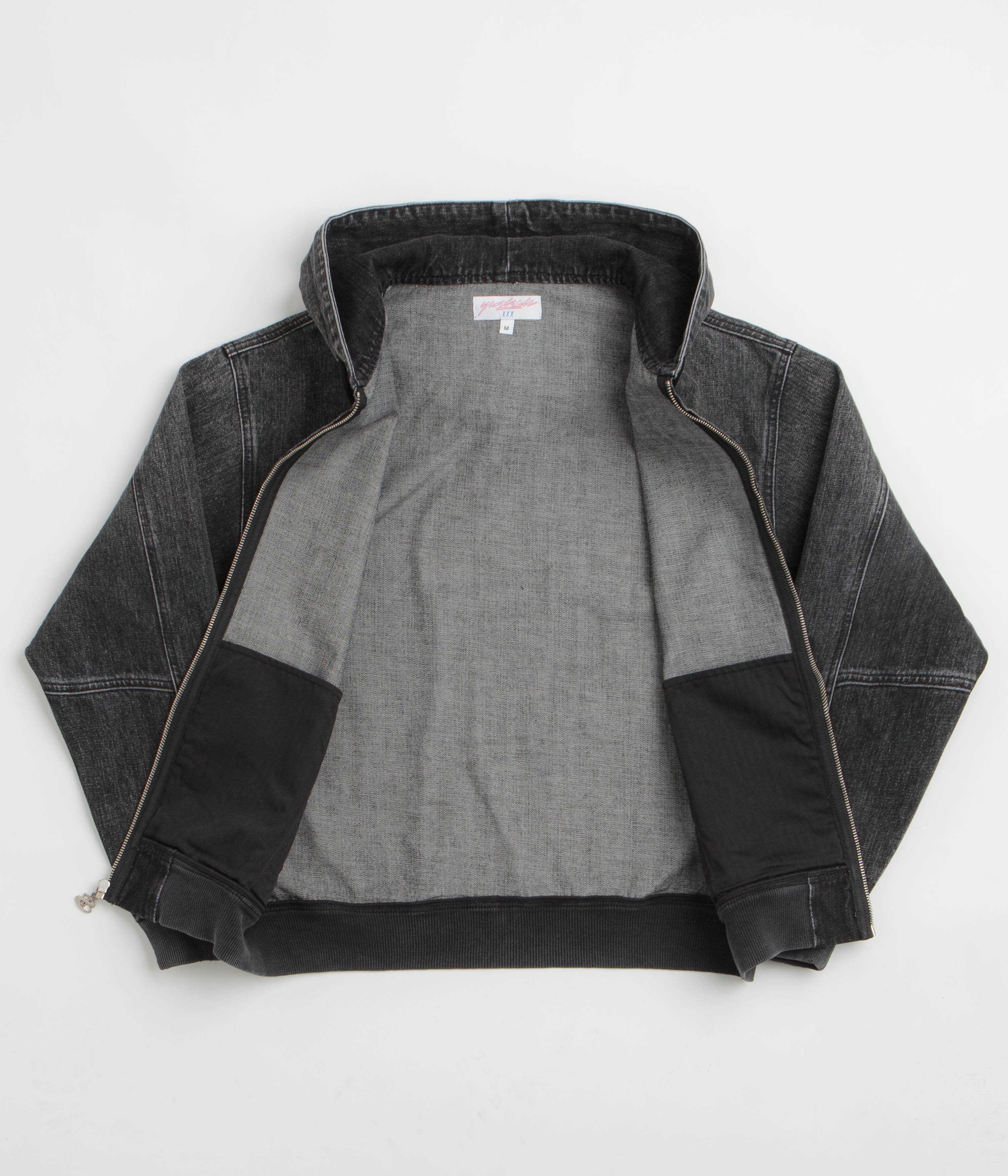Yardsale Denim Full Zip Hoodie - Black - Image 2