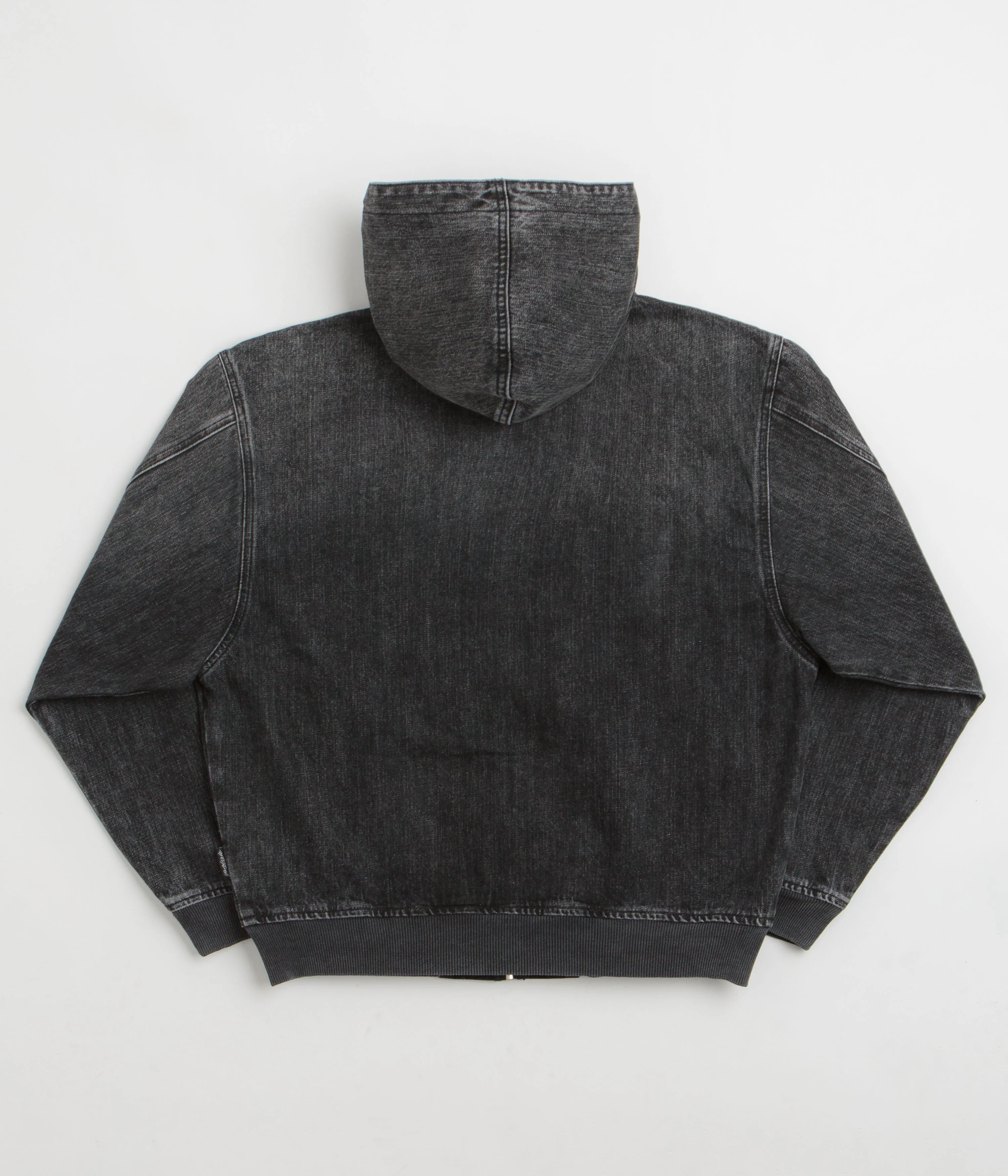 Yardsale Denim Full Zip Hoodie - Black - Image 3