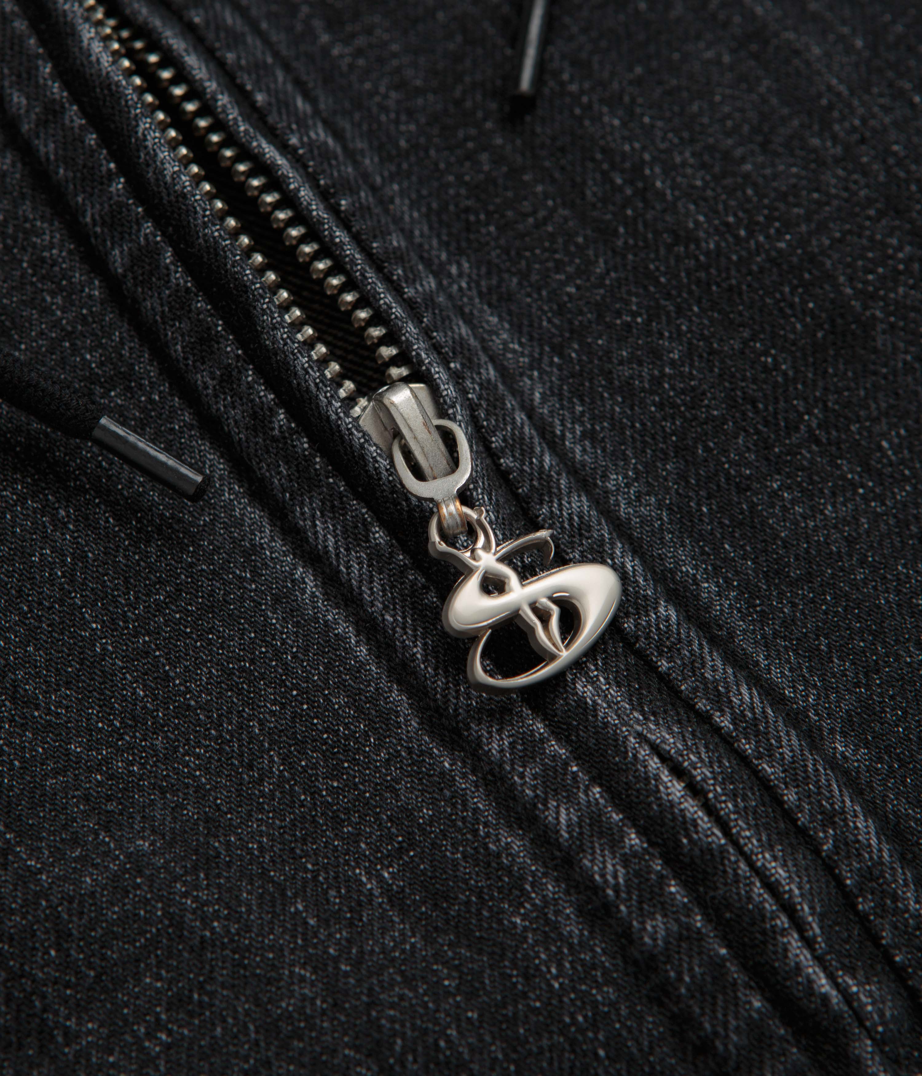 Yardsale Denim Full Zip Hoodie - Black - Image 5