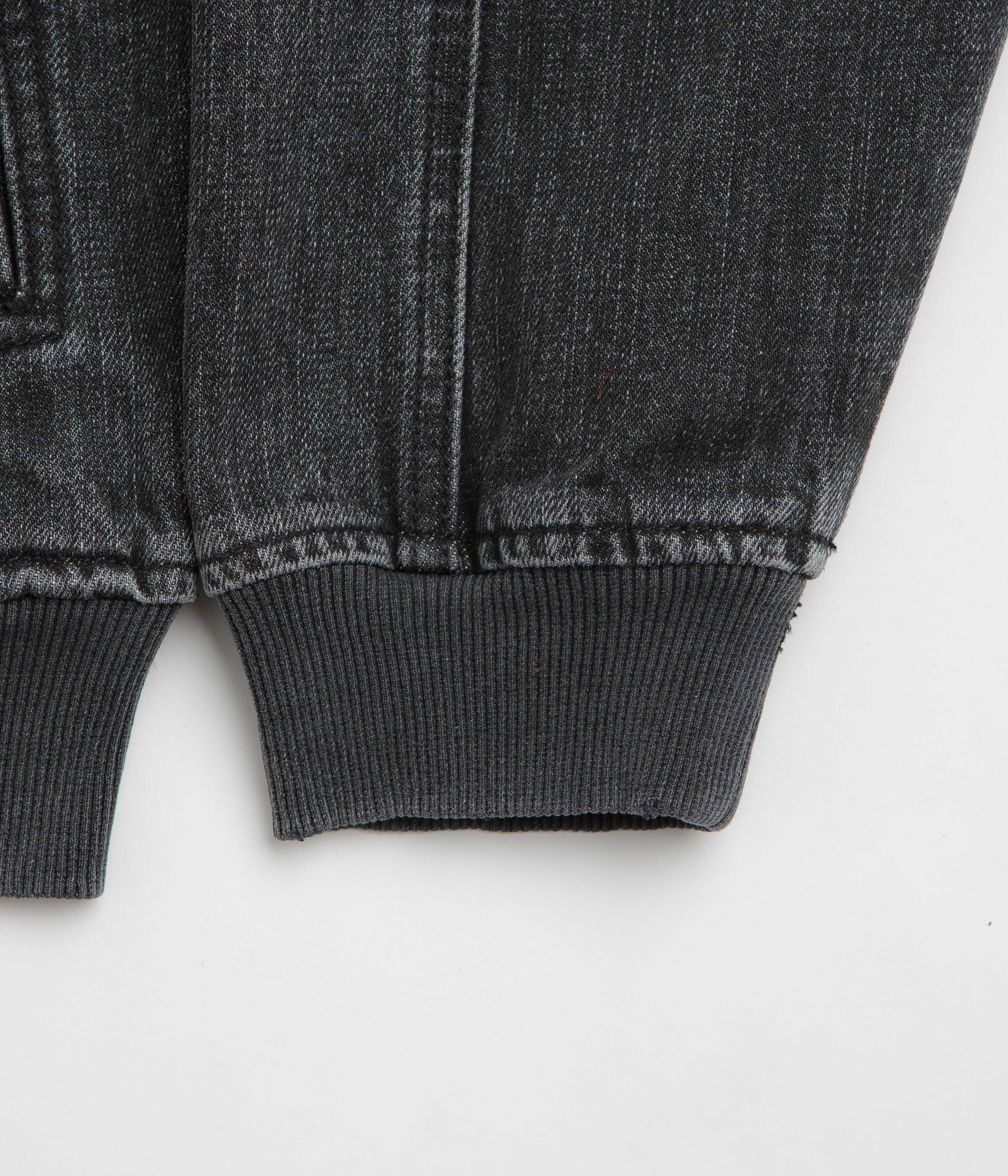 Yardsale Denim Full Zip Hoodie - Black - Image 7