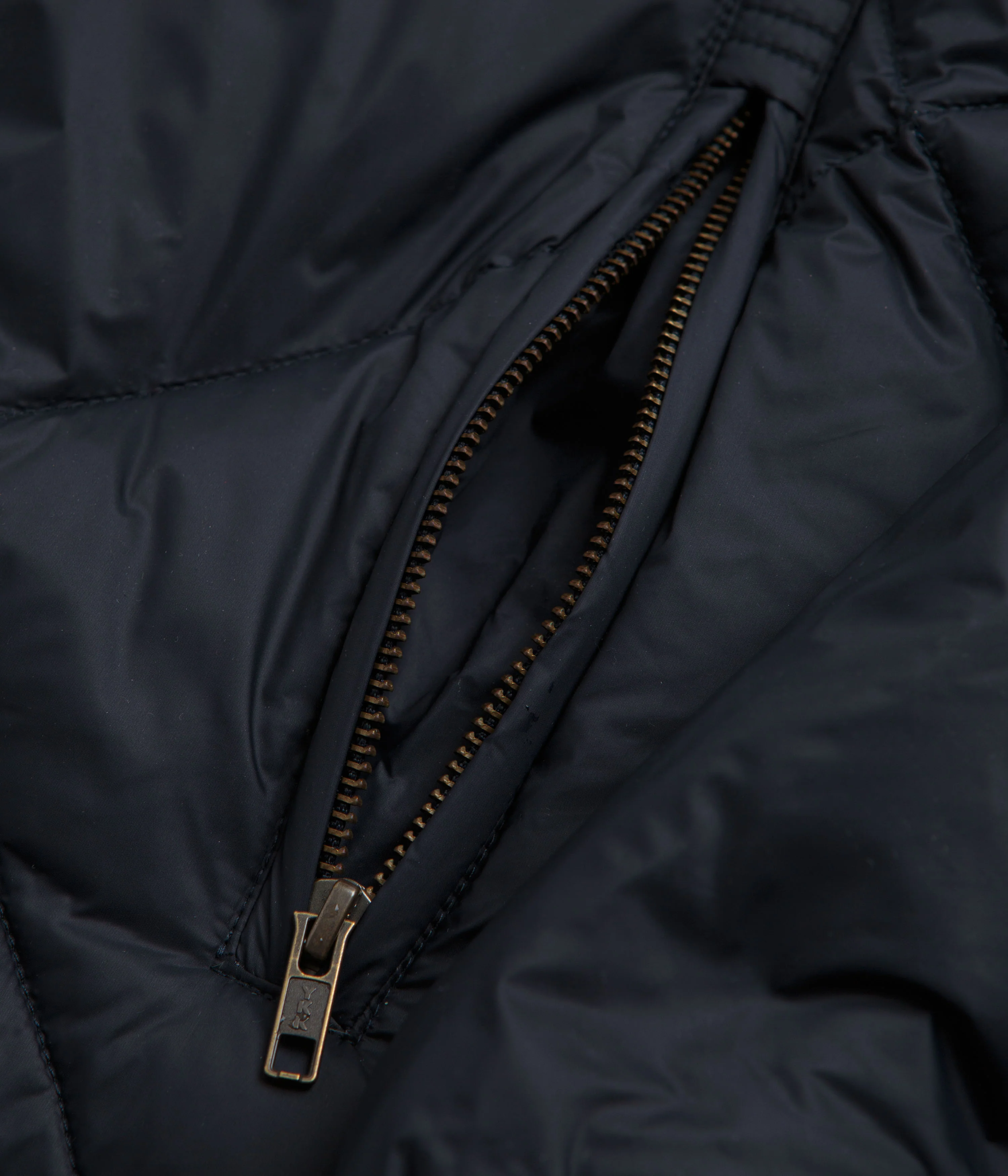 Yardsale Diamond Down Puffer Jacket - Navy - Image 6