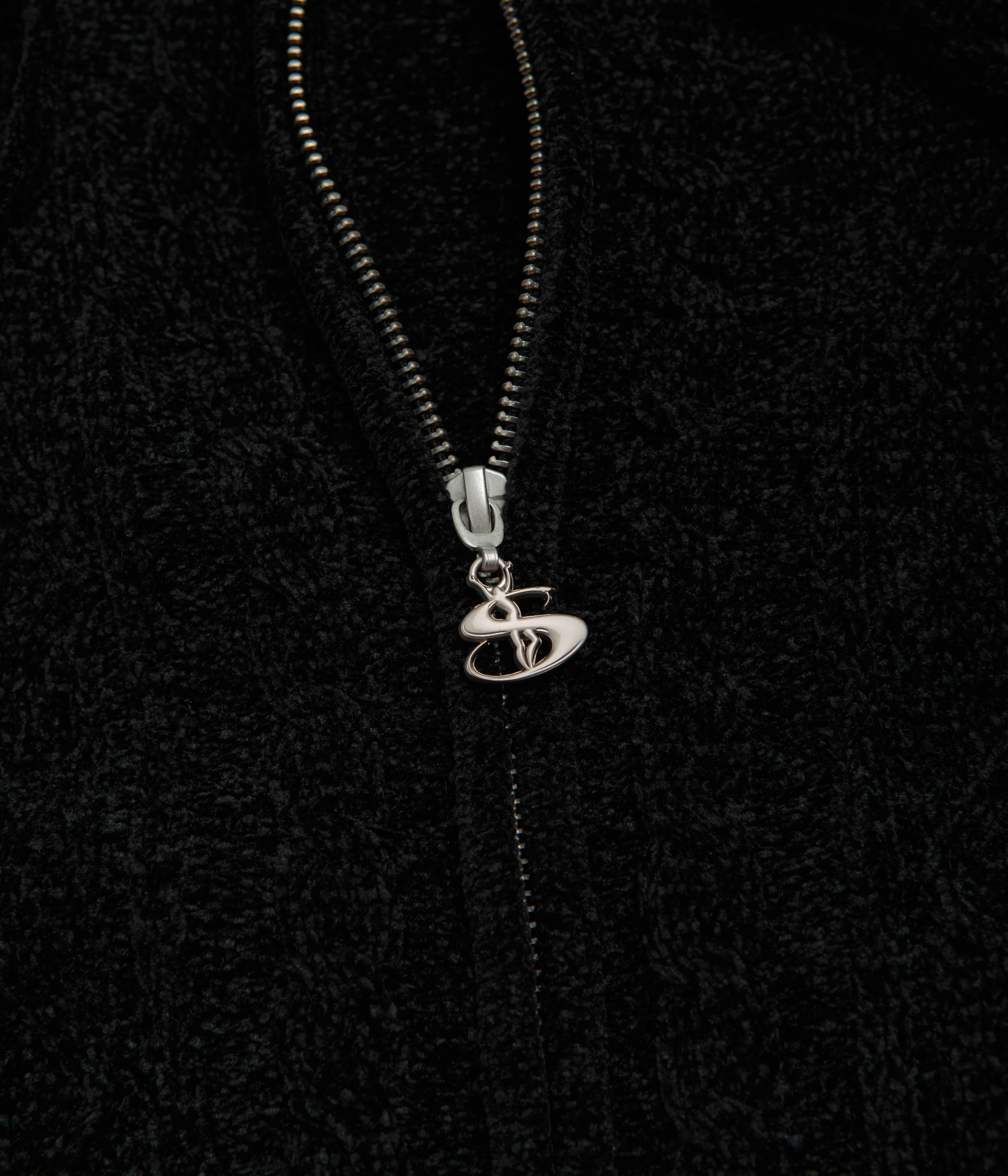 Yardsale Dreamer Chenille Full Zip Hoodie - Black - Image 3