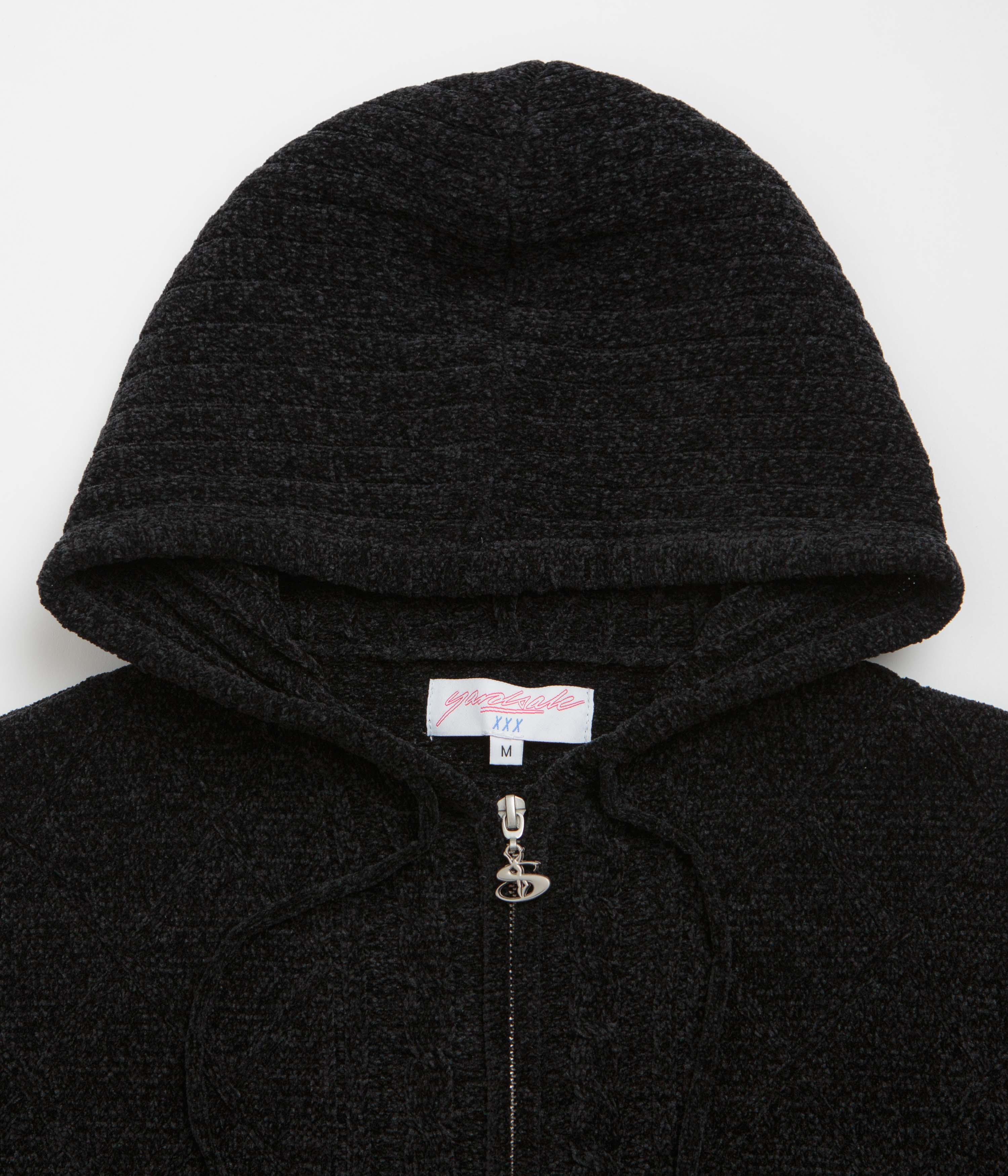 Yardsale Dreamer Chenille Full Zip Hoodie - Black - Image 4