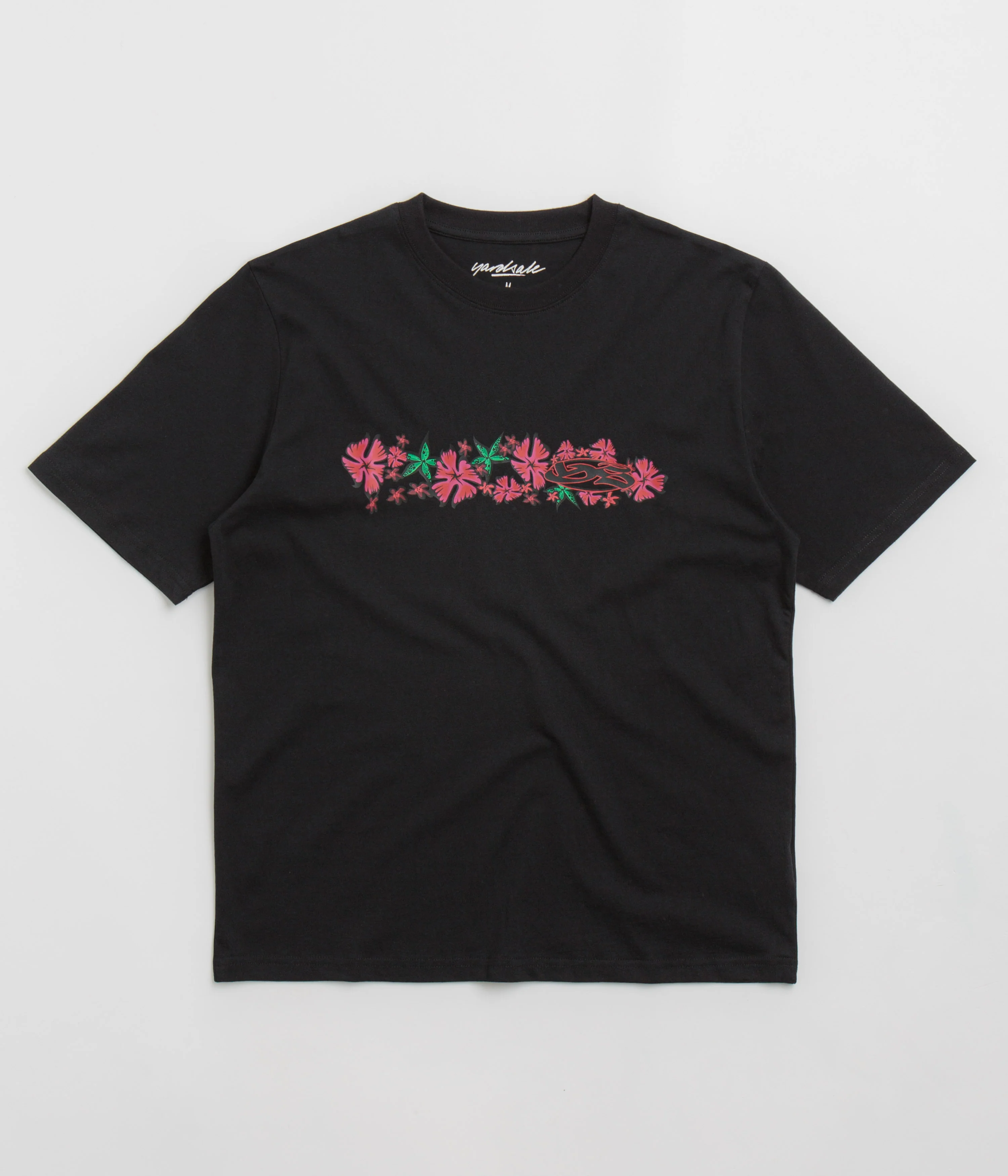 Yardsale Flower T-Shirt - Black
