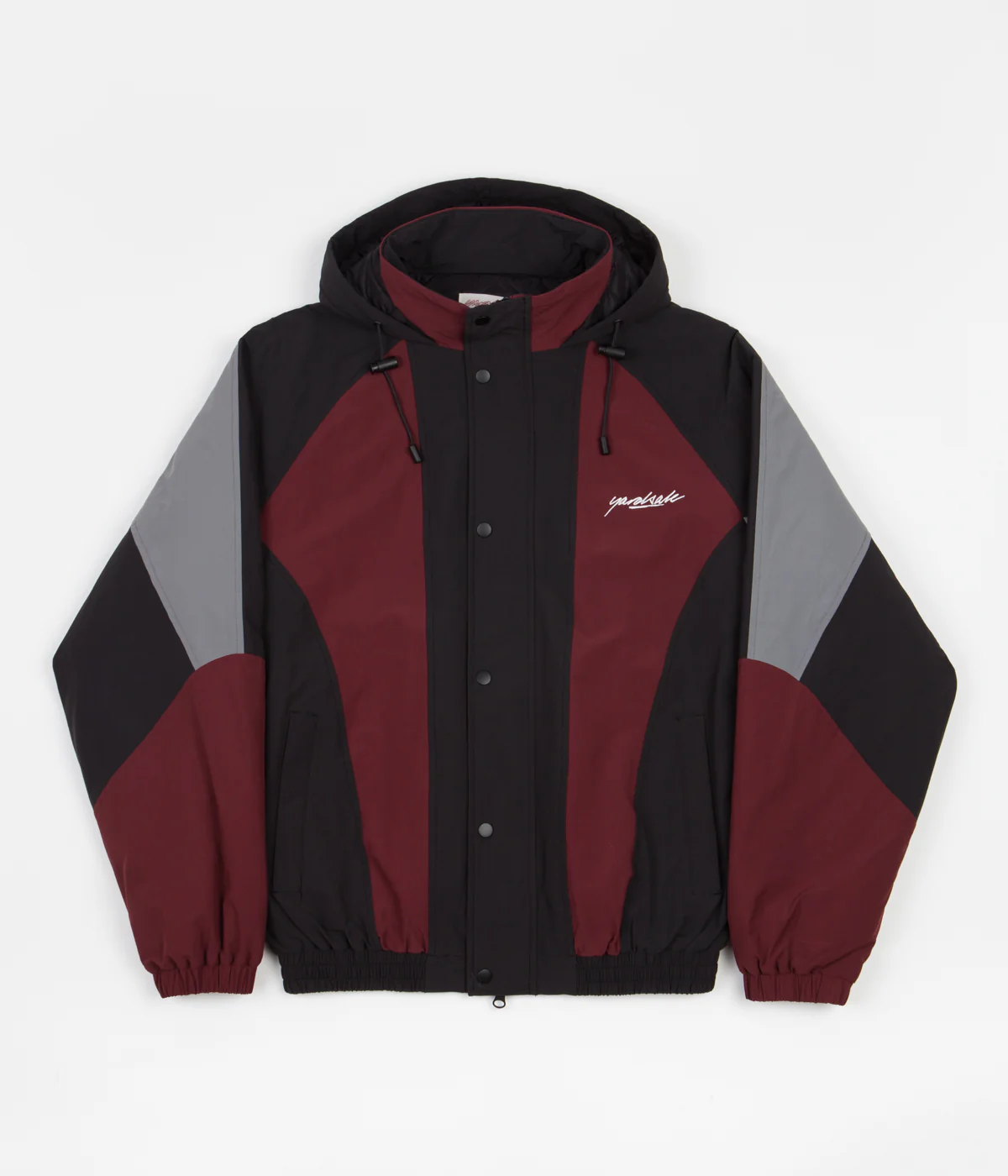 Yardsale Genesis Jacket - Burgundy / Black / Grey - Image 2