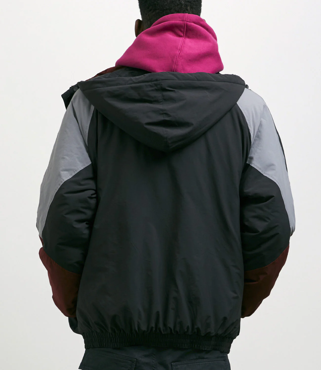 Yardsale Genesis Jacket - Burgundy / Black / Grey - Image 3