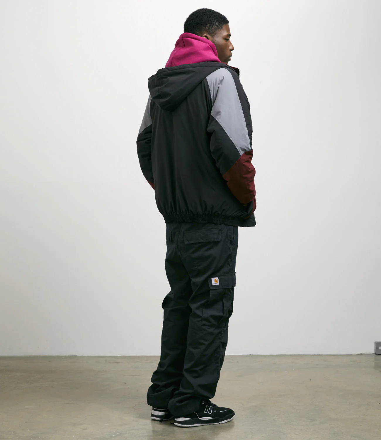 Yardsale Genesis Jacket - Burgundy / Black / Grey - Image 4