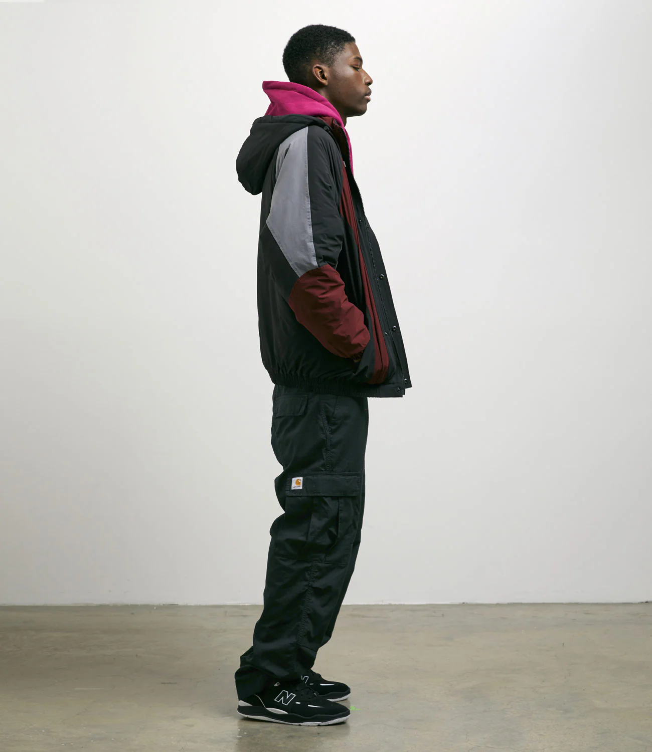 Yardsale Genesis Jacket - Burgundy / Black / Grey - Image 5