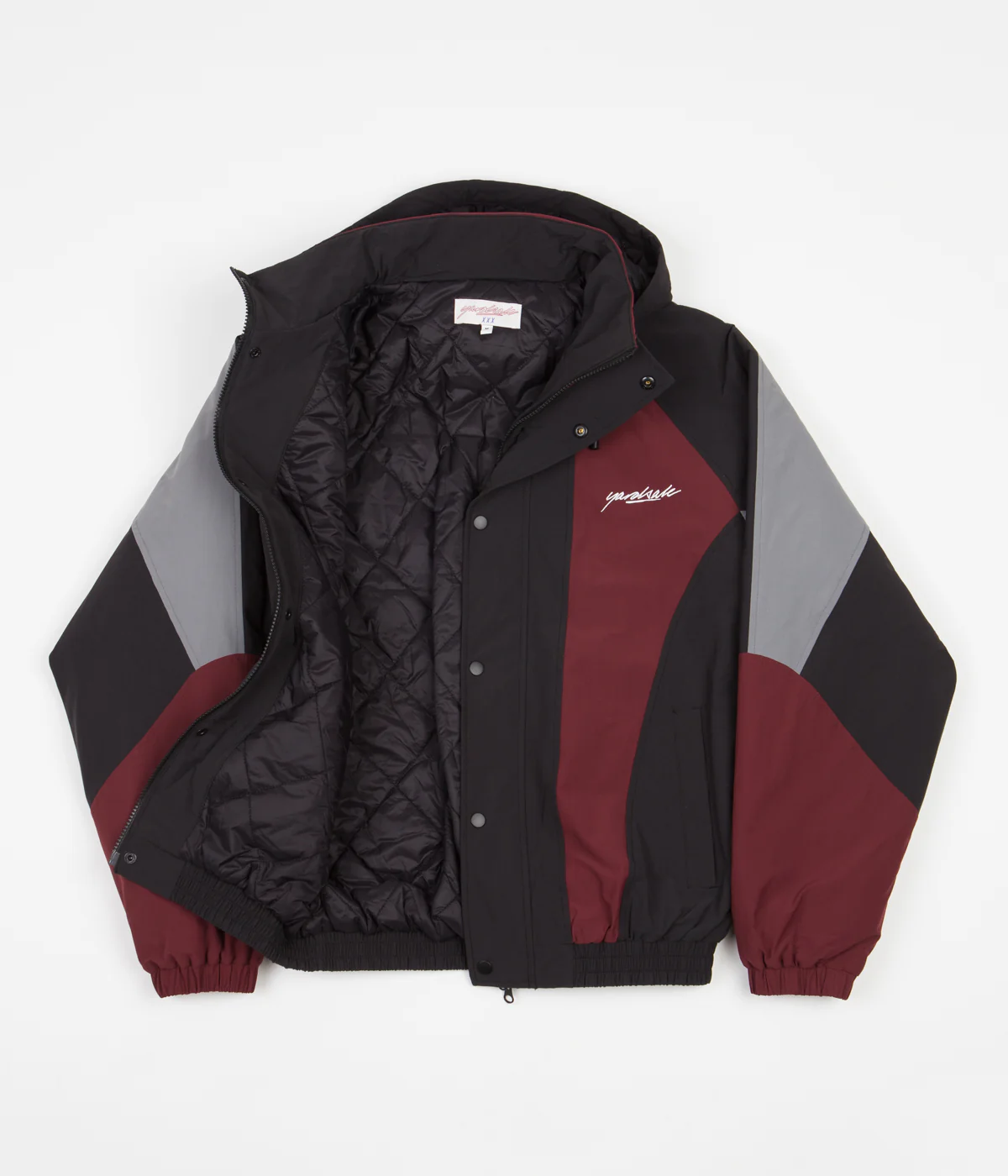 Yardsale Genesis Jacket - Burgundy / Black / Grey - Image 9