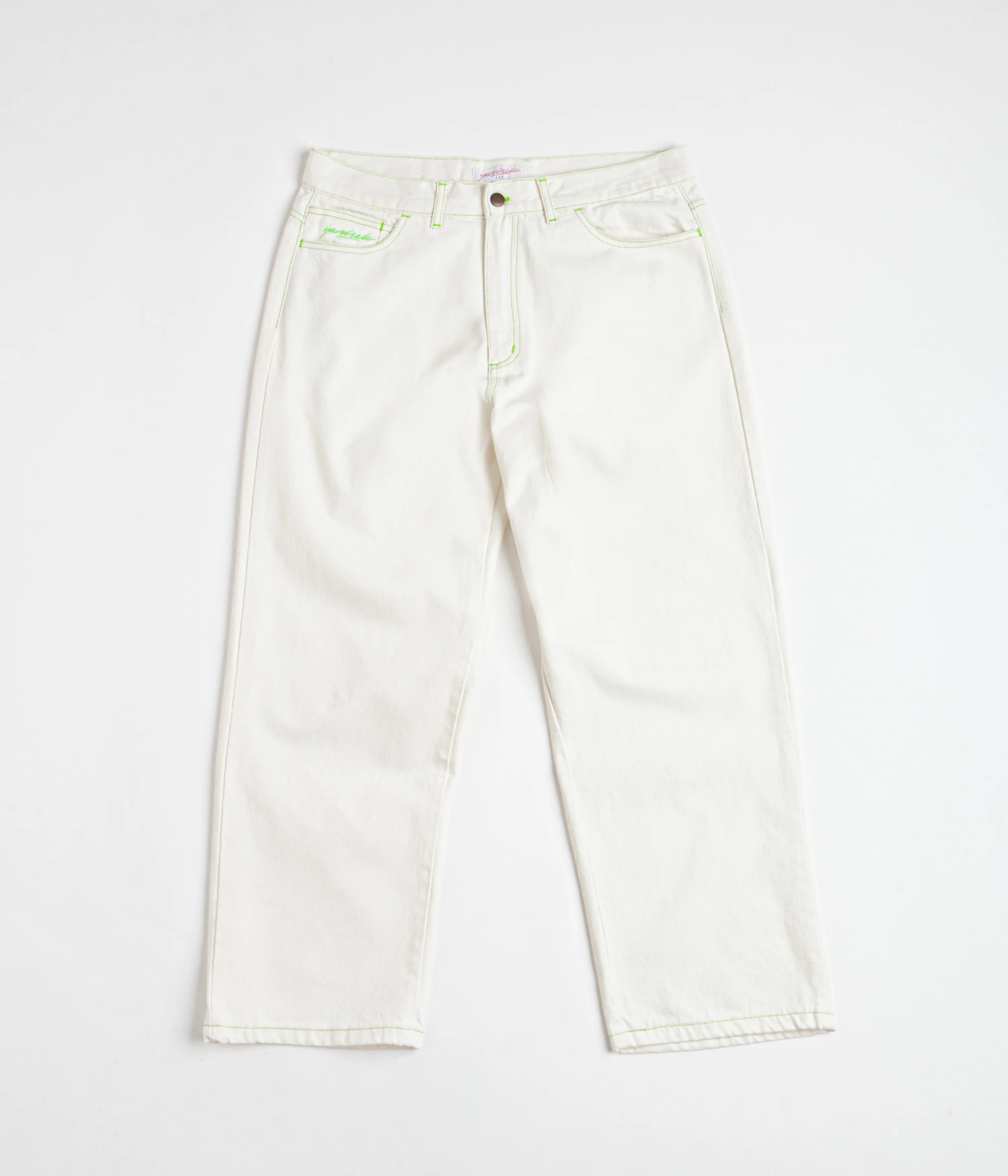 Yardsale Goblin Jeans - White / Green