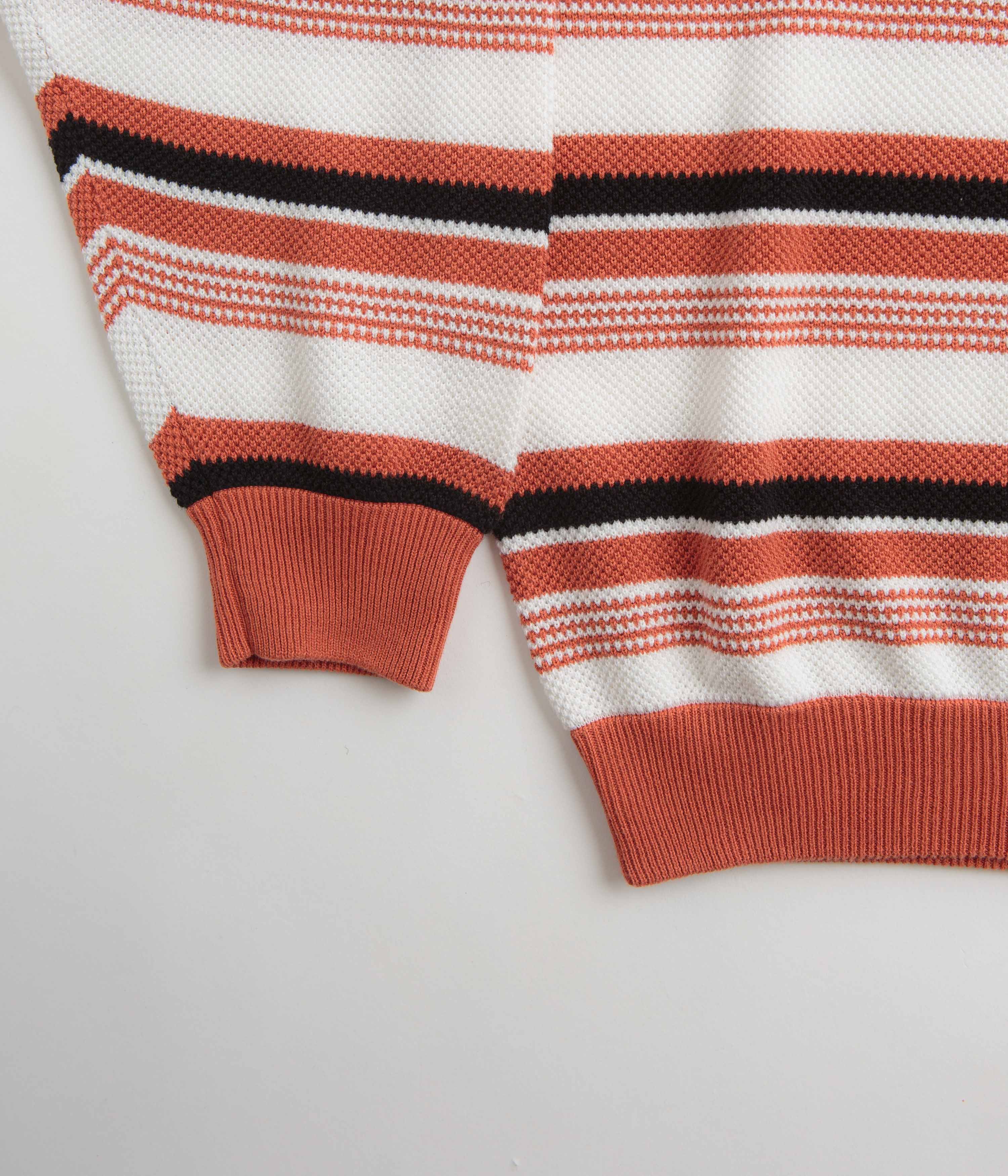 Yardsale Mirage Knit Sweatshirt - Orange / White - Image 2