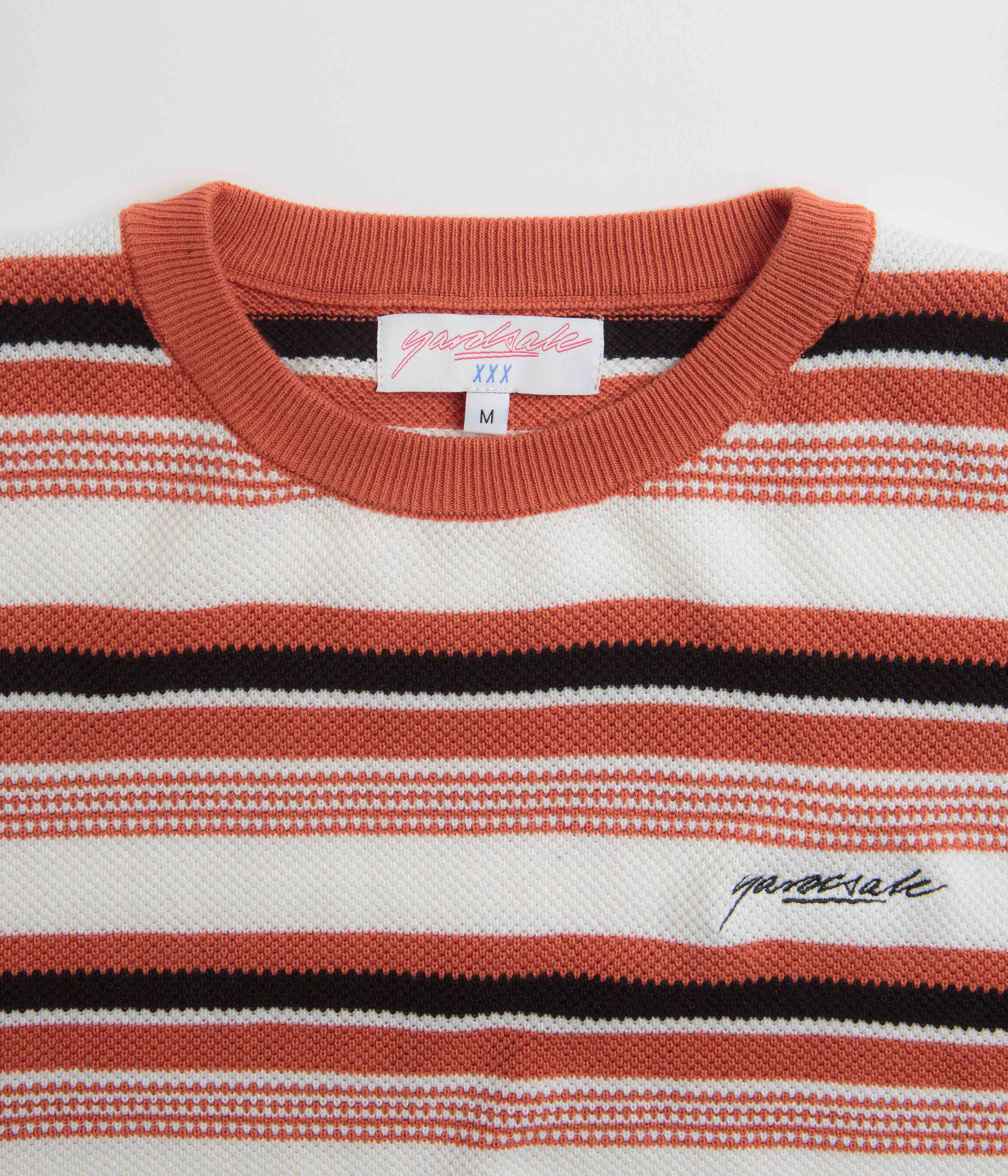 Yardsale Mirage Knit Sweatshirt - Orange / White - Image 4