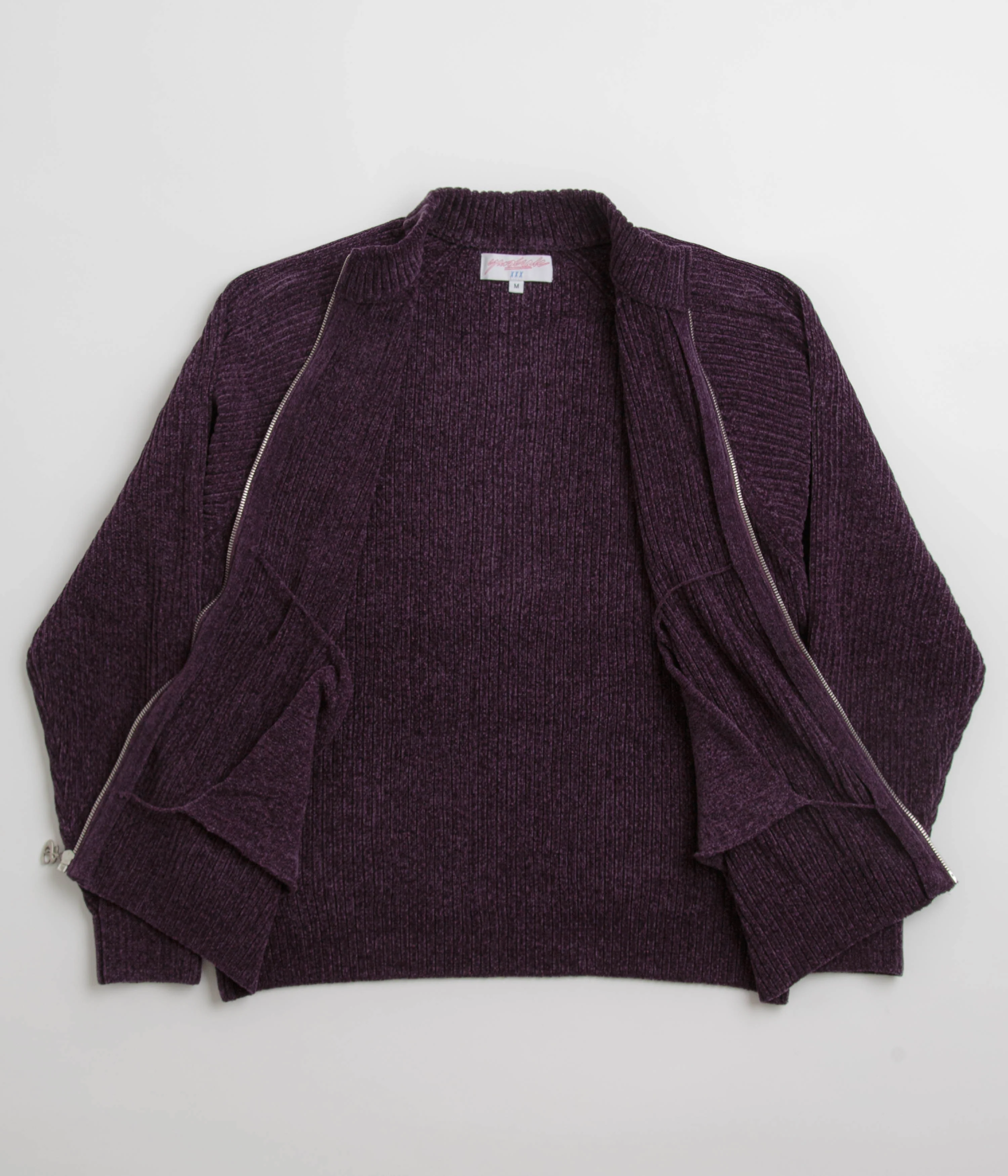 Yardsale Phantasy Chenille Full Zip Sweatshirt - Purple - Image 2