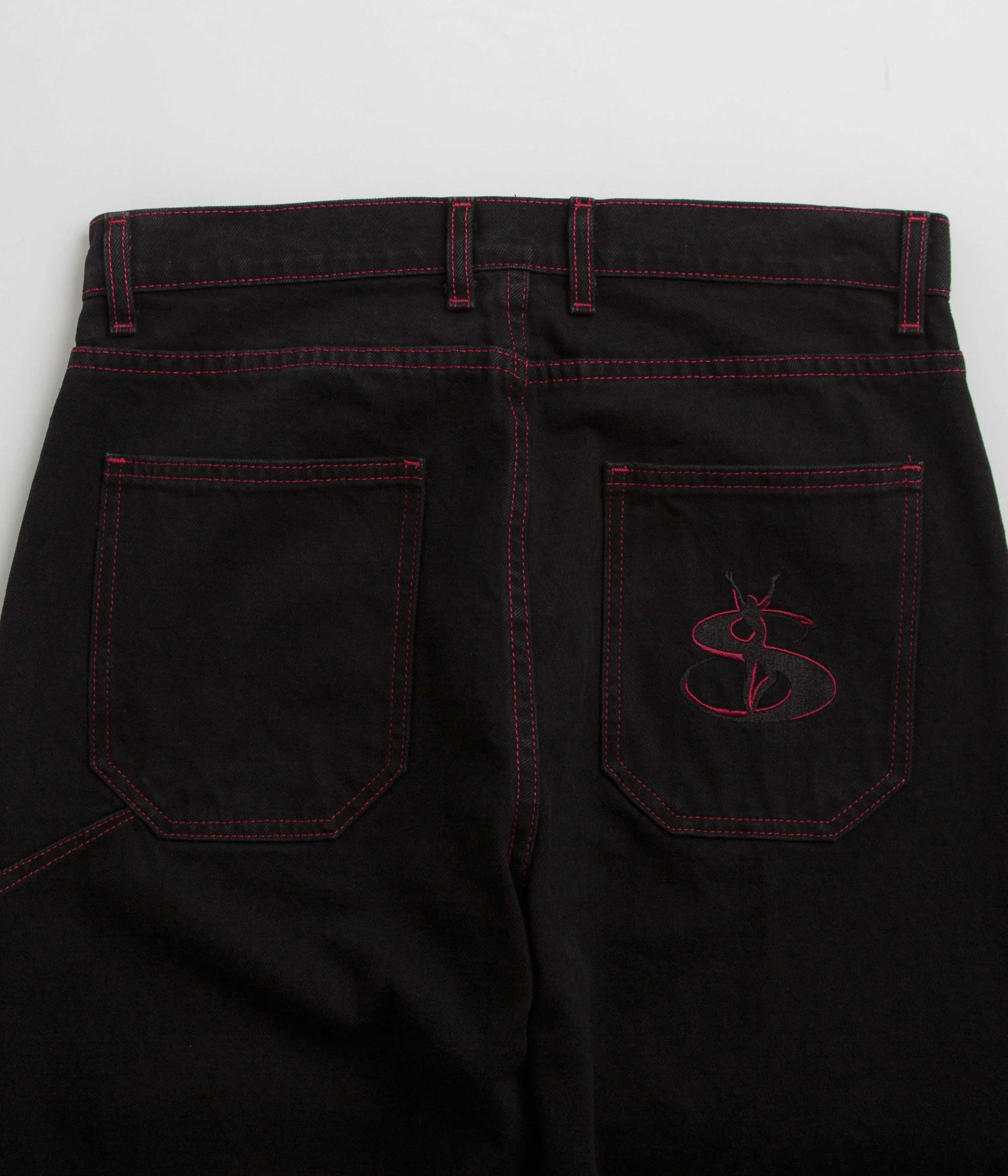 Yardsale Phantasy Jeans - Black / Red - Image 6