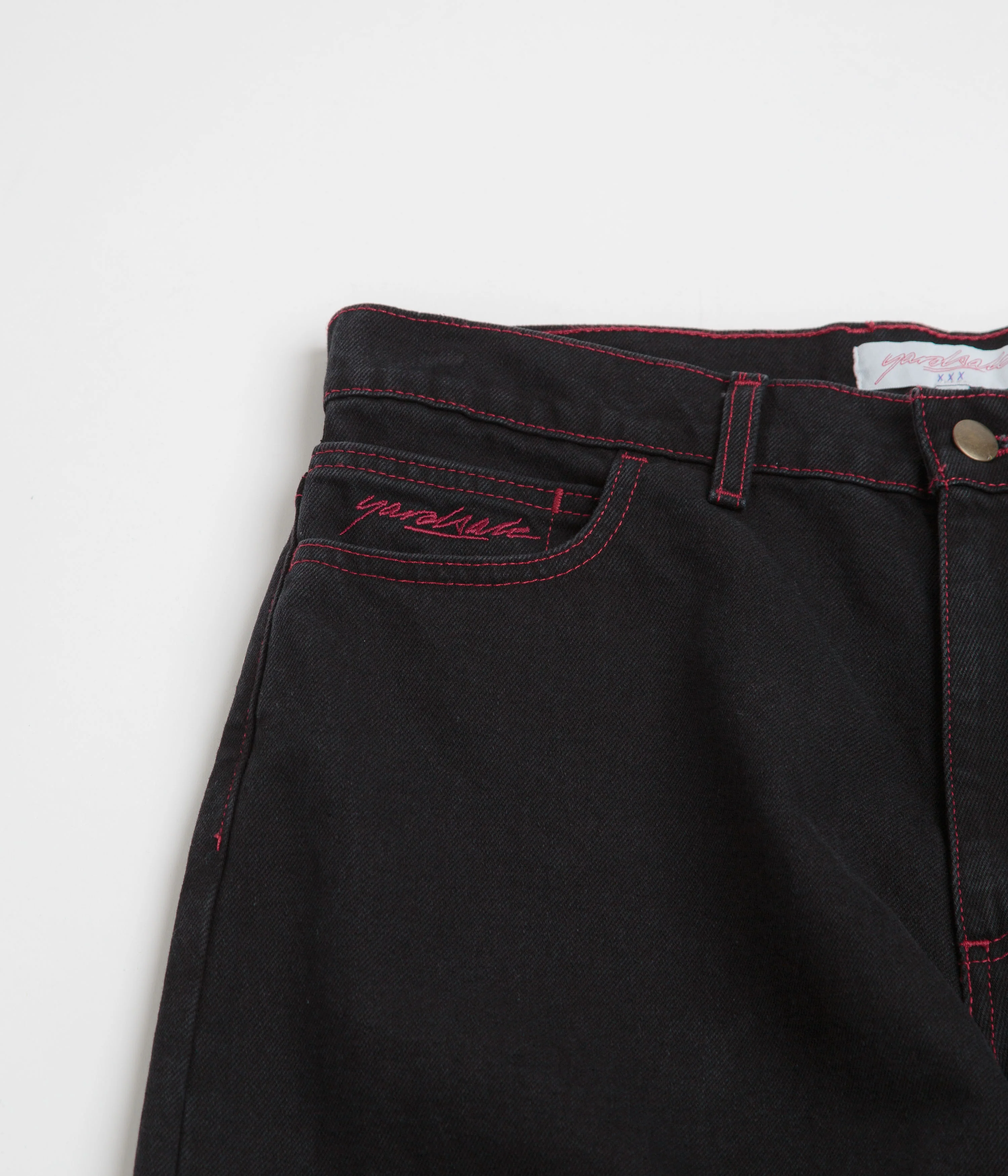 Yardsale Phantasy Jeans - Black / Red - Image 7