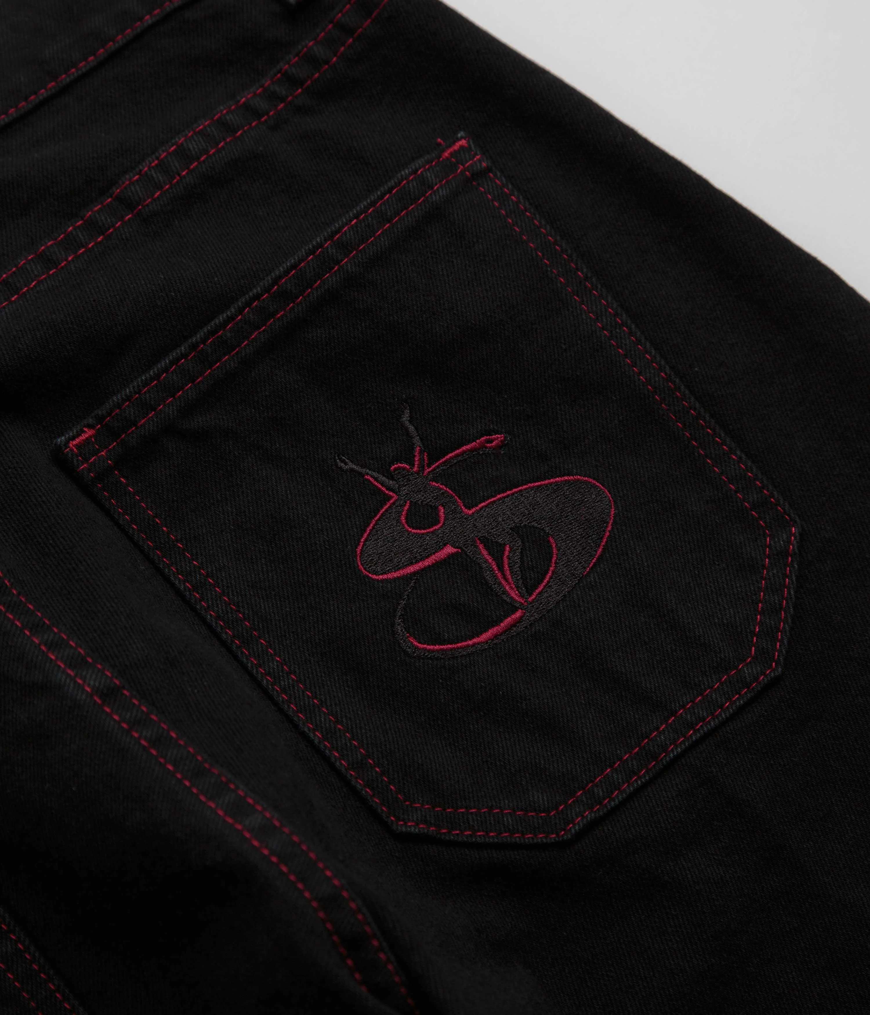 Yardsale Phantasy Jeans - Black / Red - Image 8