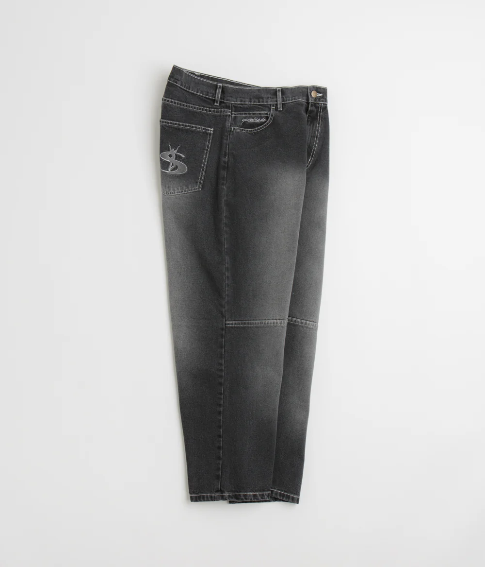 Yardsale Phantasy Panel Jeans - Black / Faded - Image 2