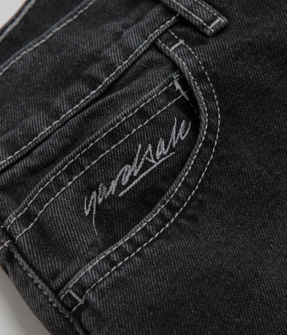 Yardsale Phantasy Panel Jeans - Black / Faded - Image 7