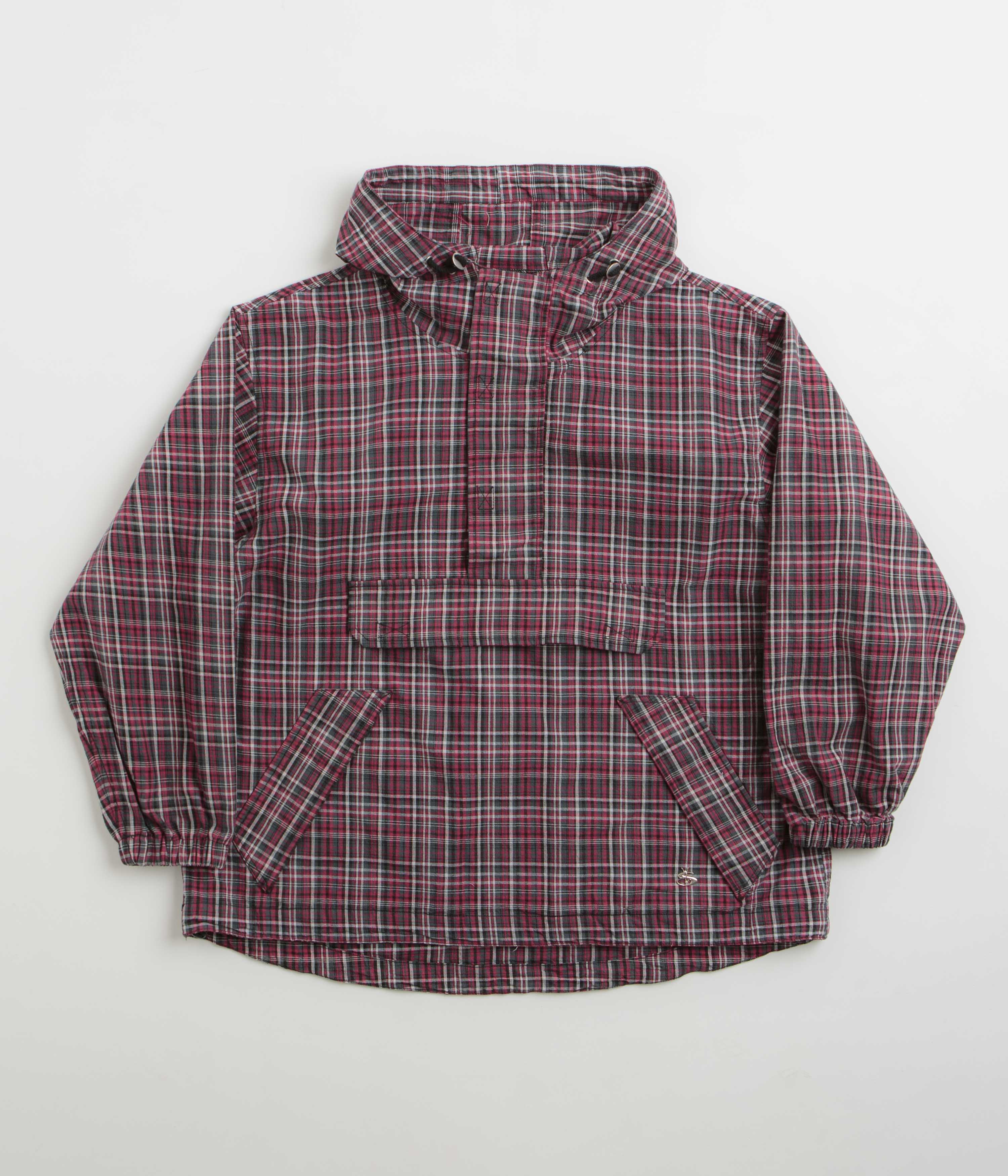 Yardsale Plaid Pullover Jacket - Black / Red
