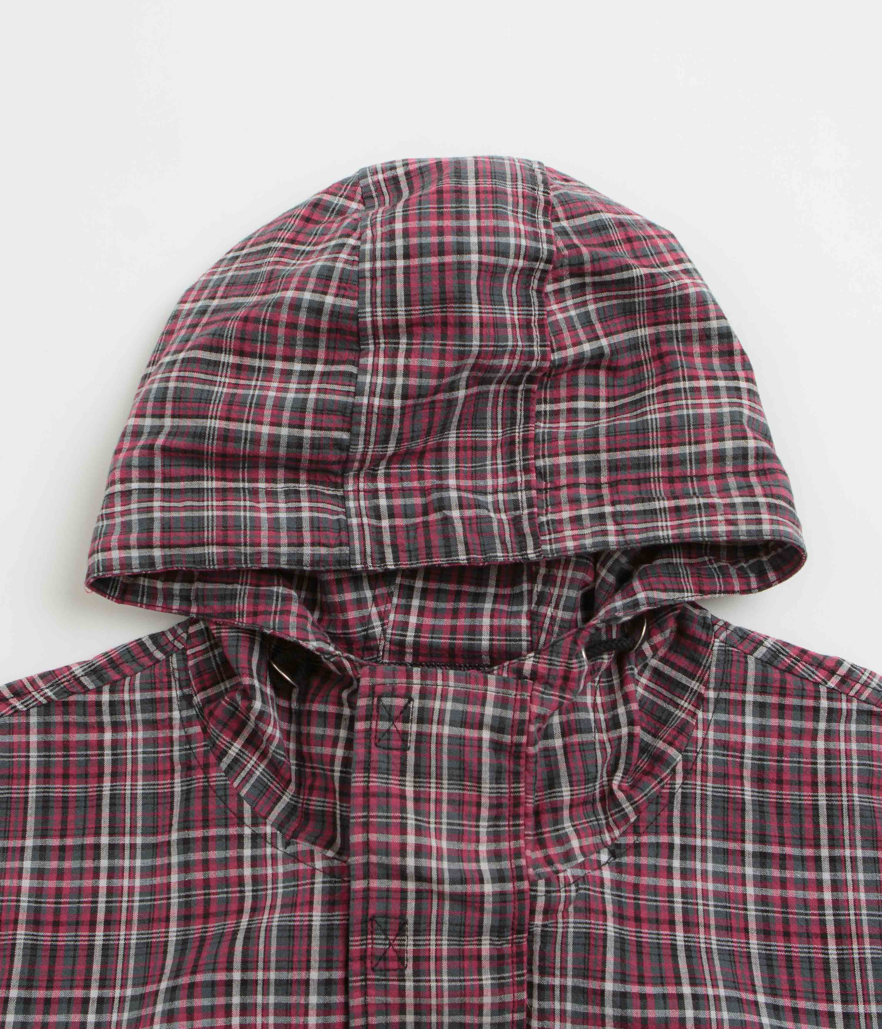 Yardsale Plaid Pullover Jacket - Black / Red - Image 2