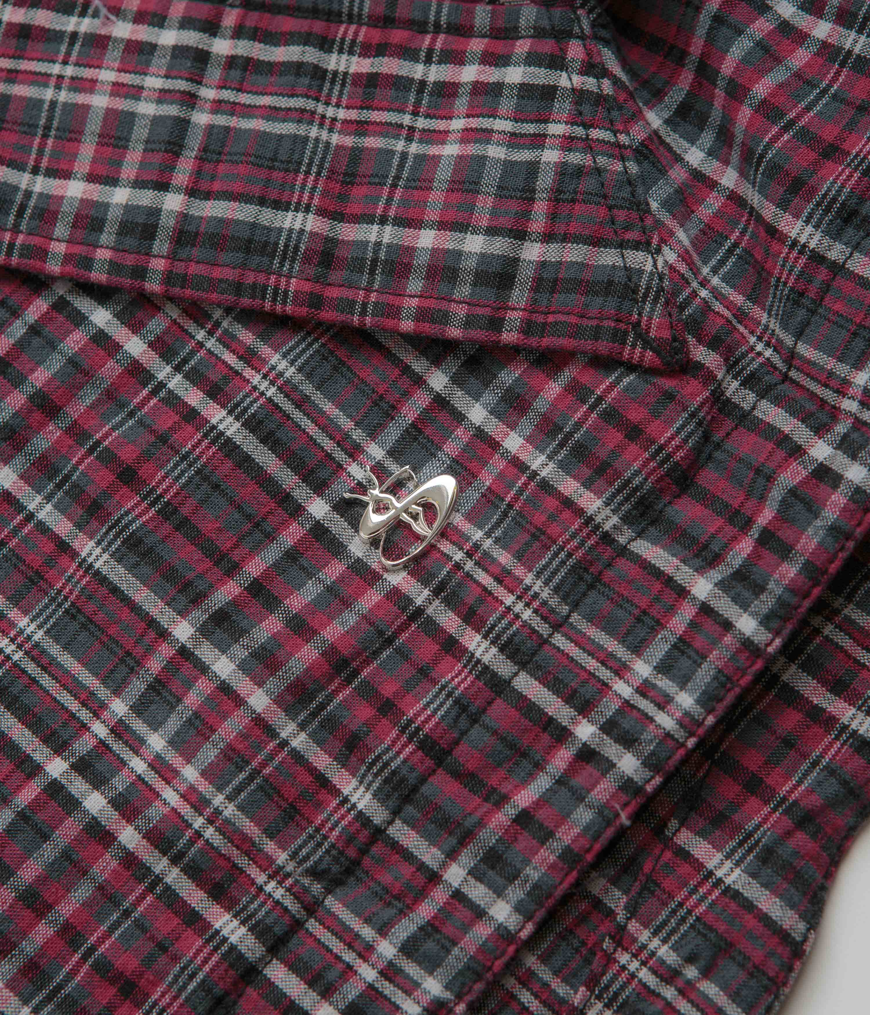 Yardsale Plaid Pullover Jacket - Black / Red - Image 6