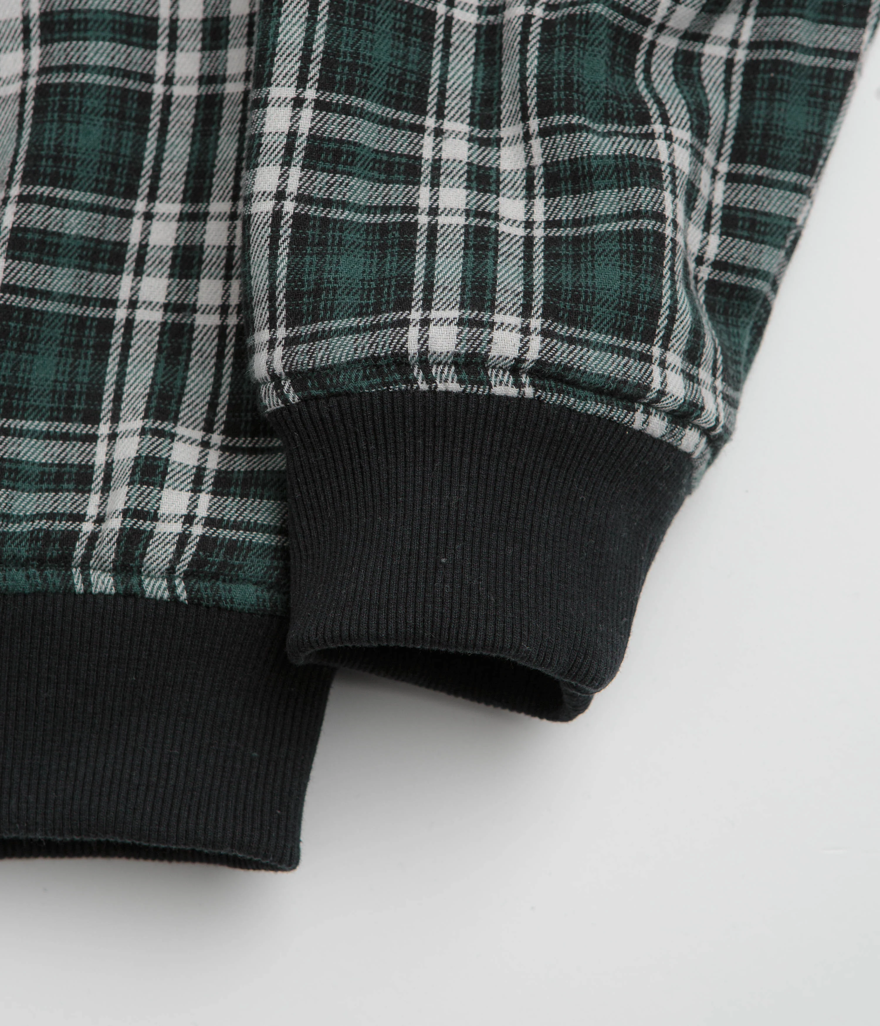 Yardsale Reversible Flannel Full Zip Hoodie - Green - Image 9